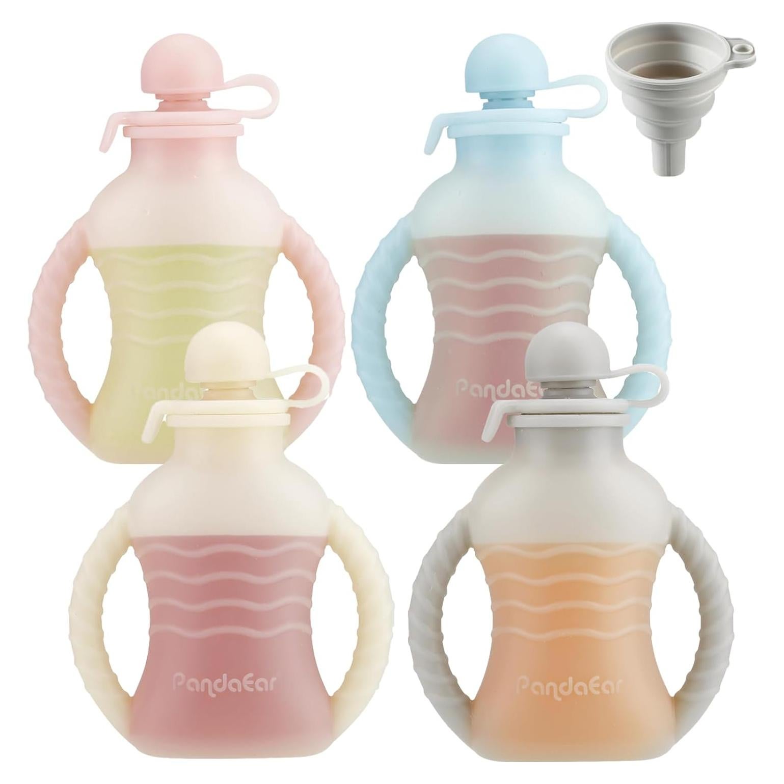 Bolsas de Silicona Reutilizables PandaEar 4oz para Bebé