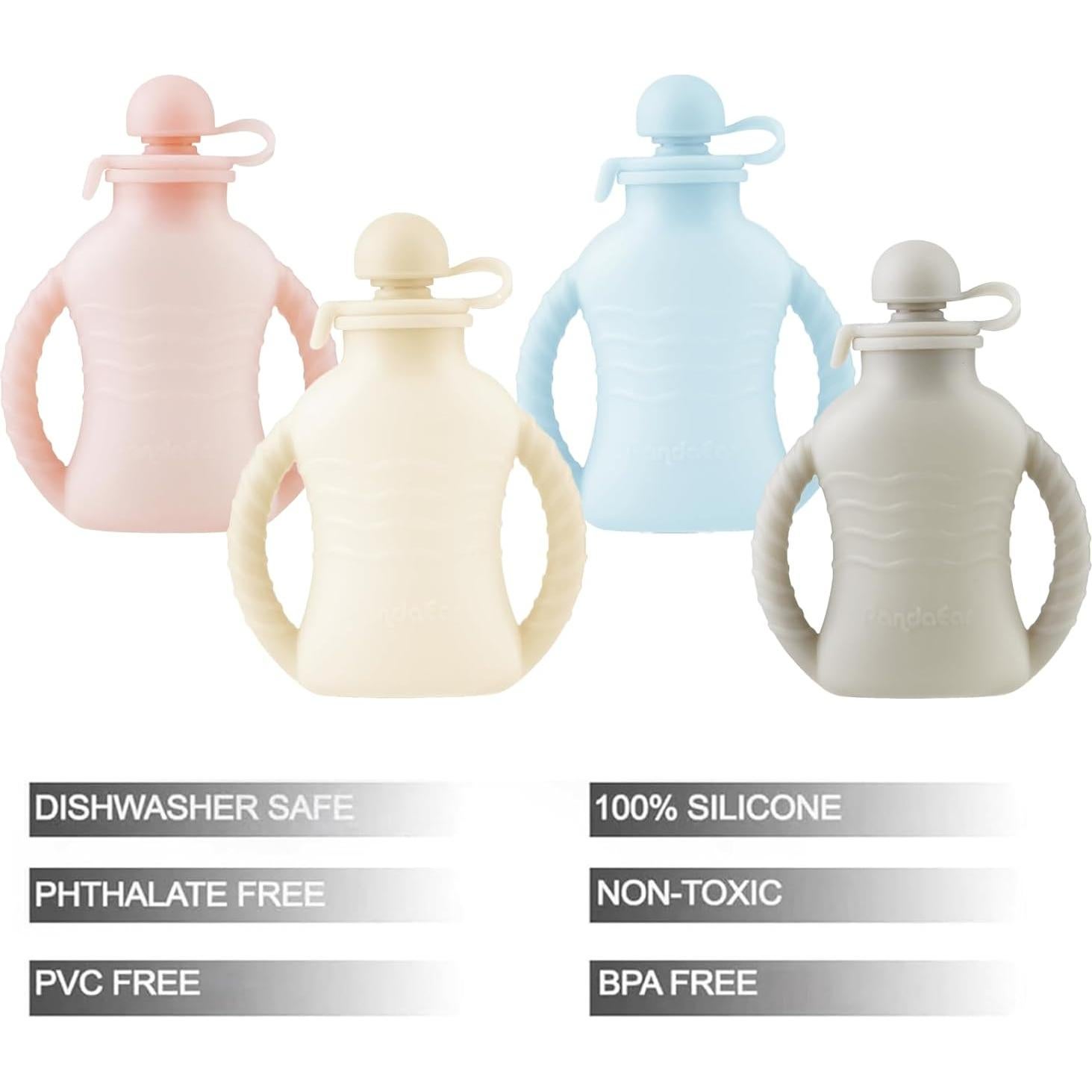 Bolsas de Silicona Reutilizables PandaEar 4oz para Bebé