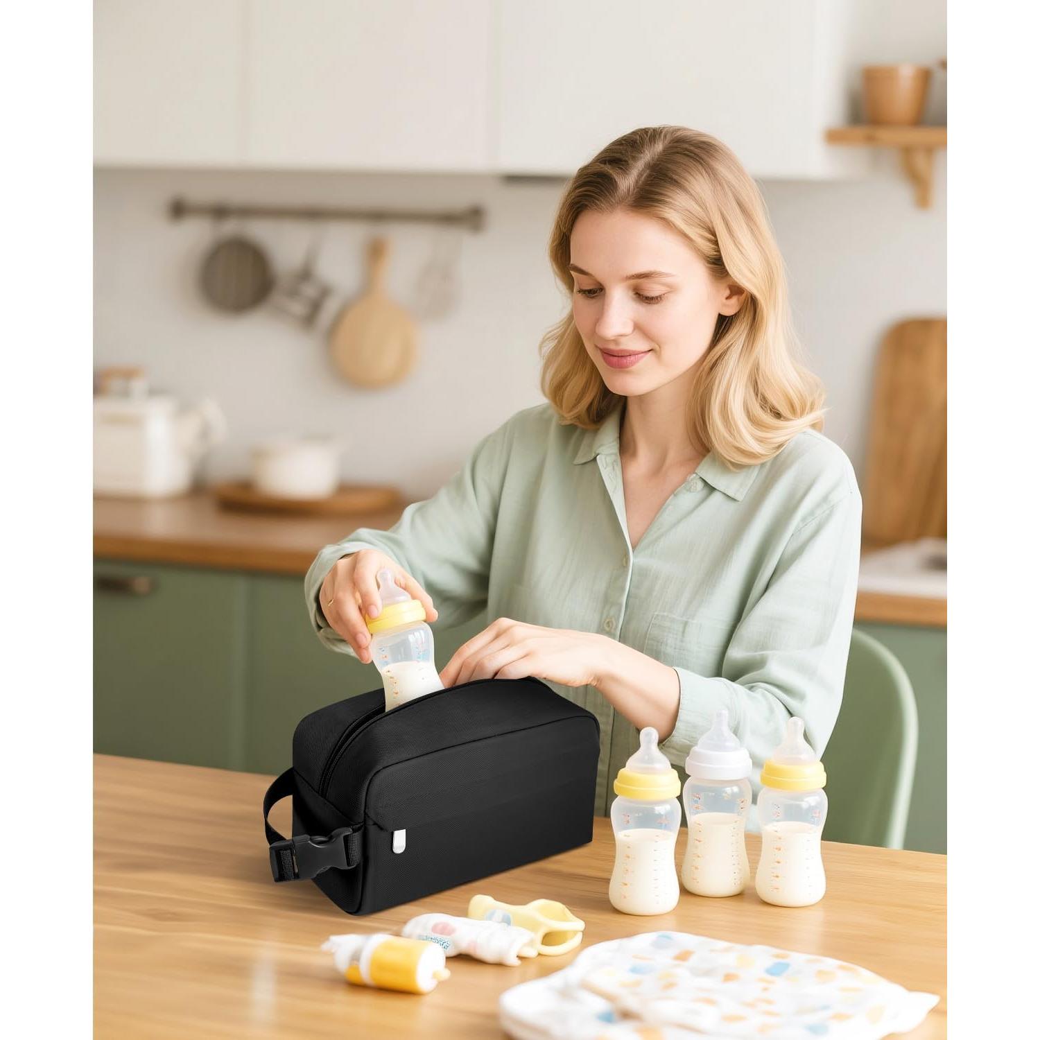 Bolsa de Almuerzo Aislada Neverwhy Pequeña 3L Negra