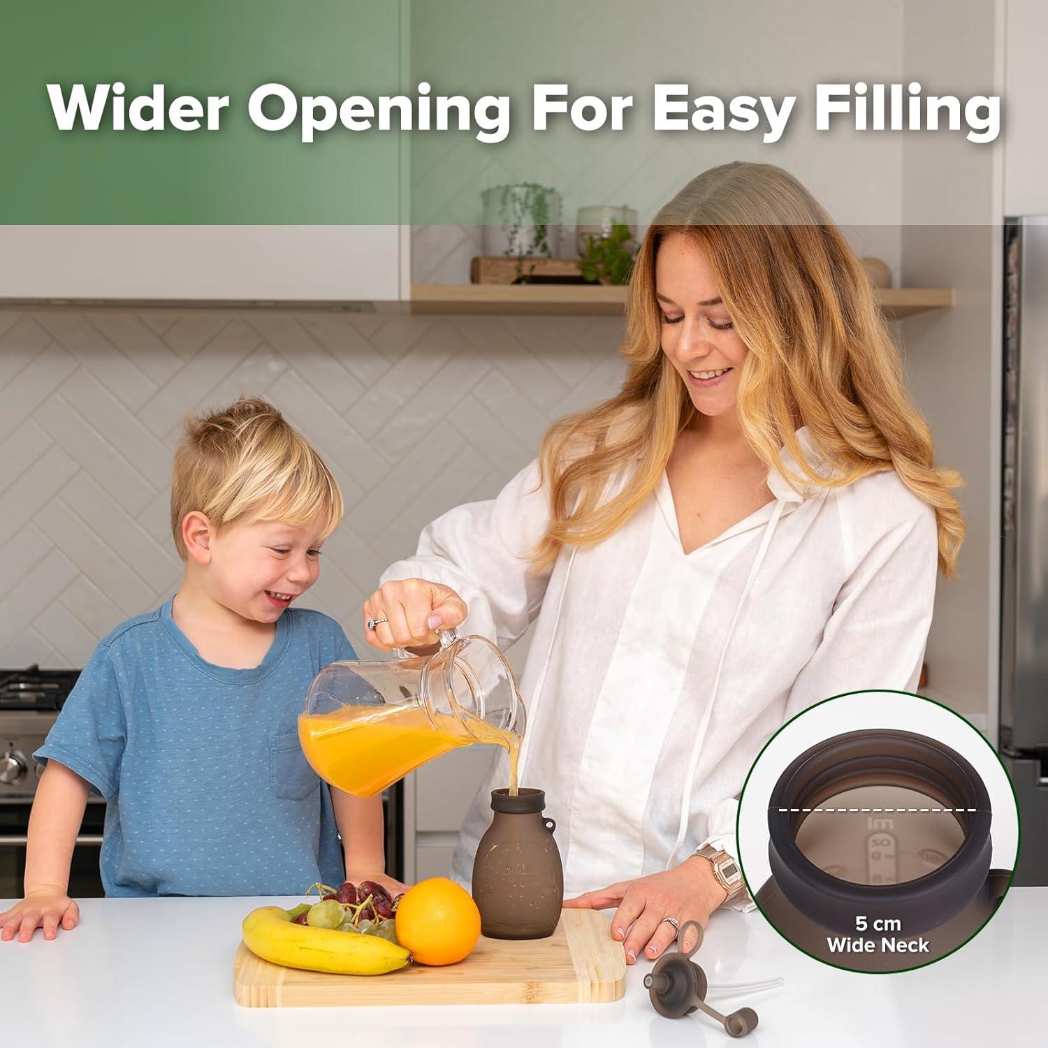 Bolsas de Silicona Reutilizables Haakaa 9oz 2-Pack Gris