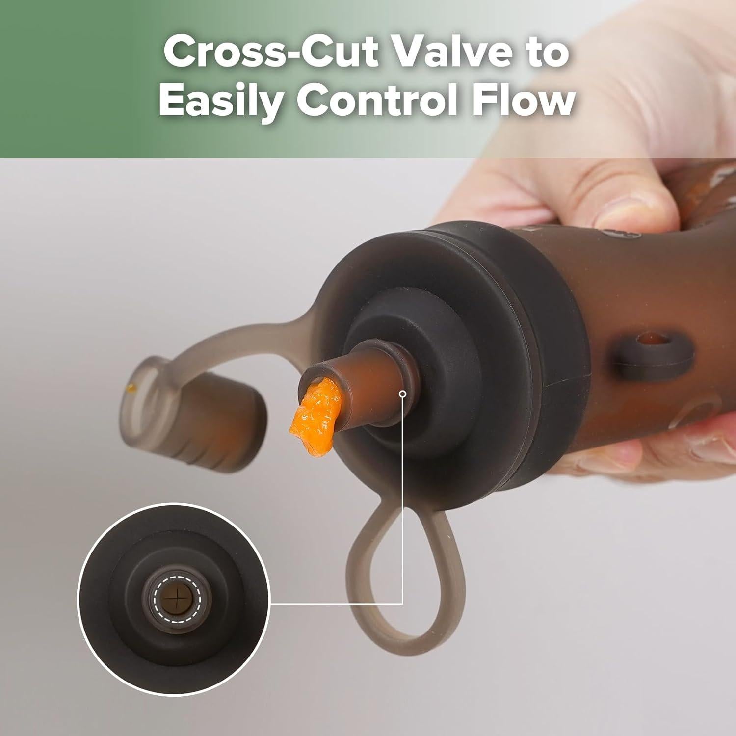 Bolsas de Silicona Reutilizables Haakaa 9oz 2-Pack Gris