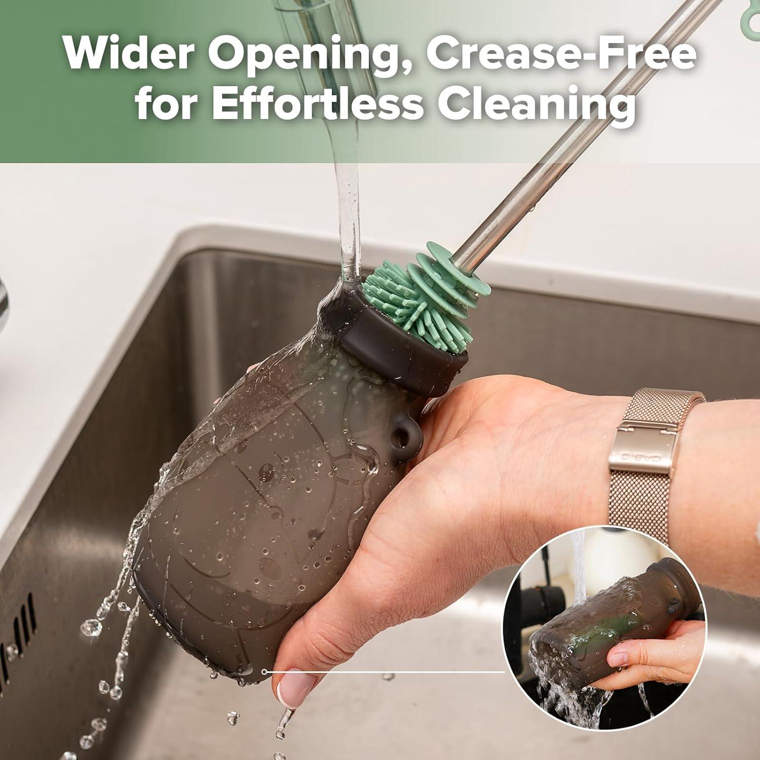 Bolsas de Silicona Reutilizables Haakaa 9oz 2-Pack Gris