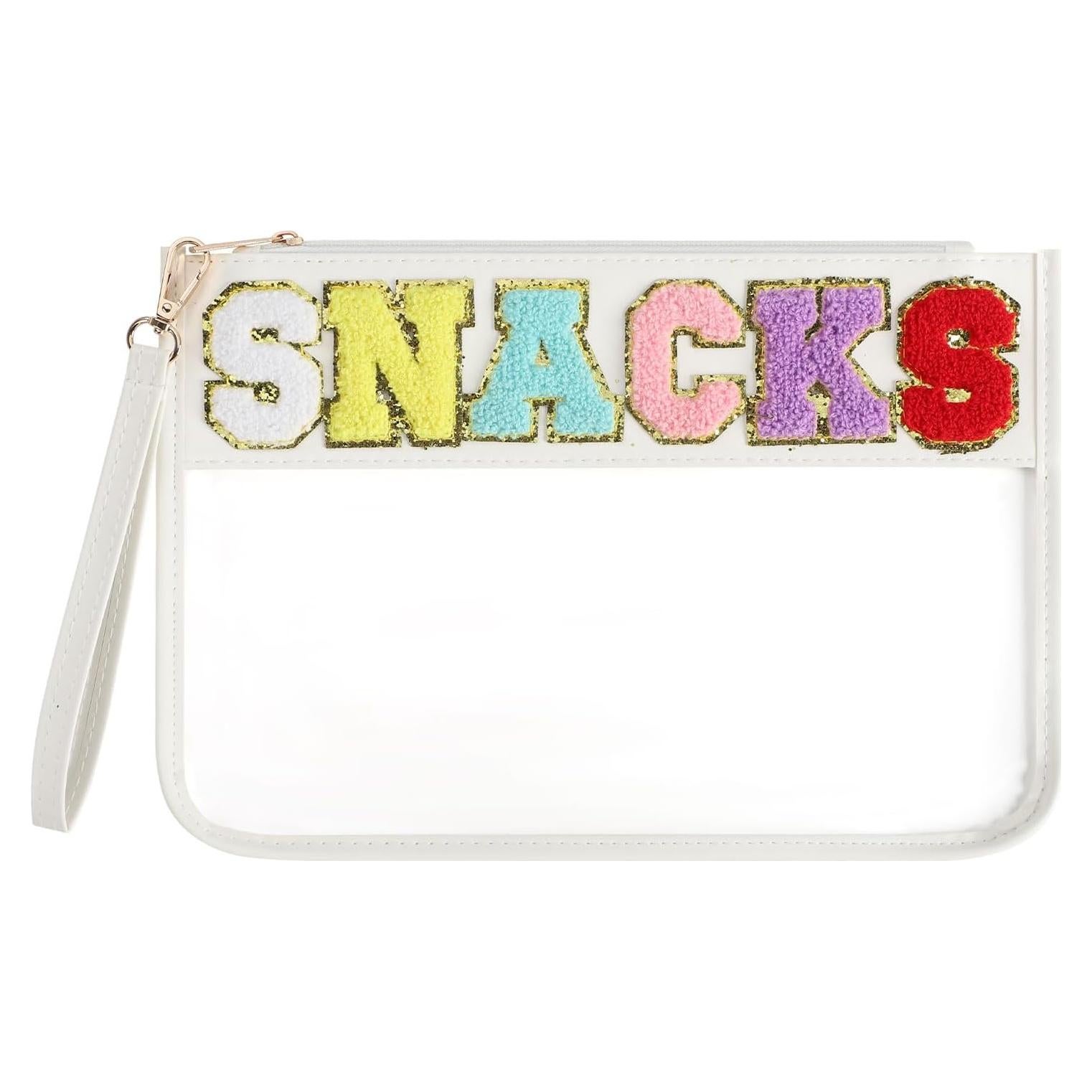 Bolsa de Snacks Transparente Narsikar 30.5x21.8cm con Chenille