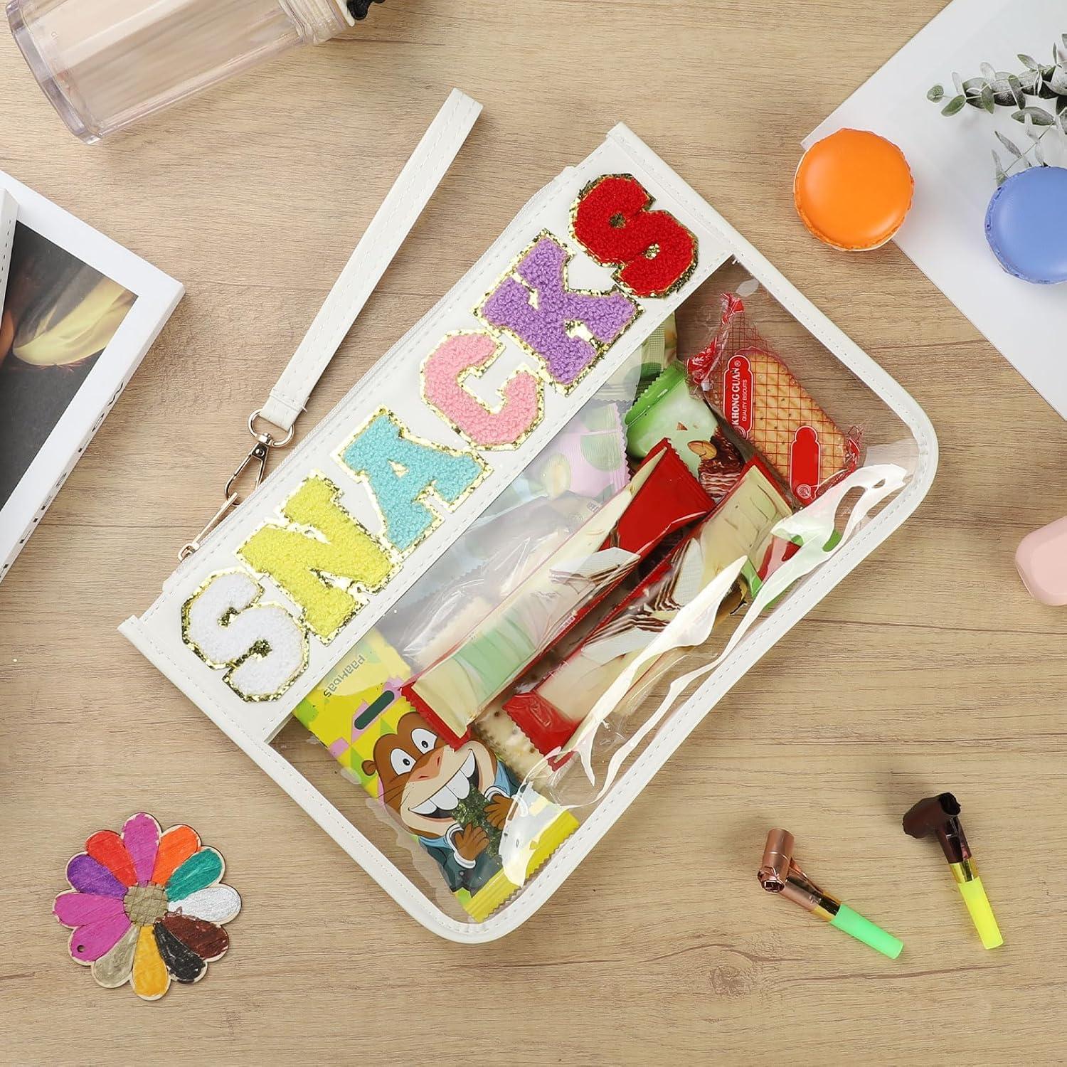 Bolsa de Snacks Transparente Narsikar 30.5x21.8cm con Chenille