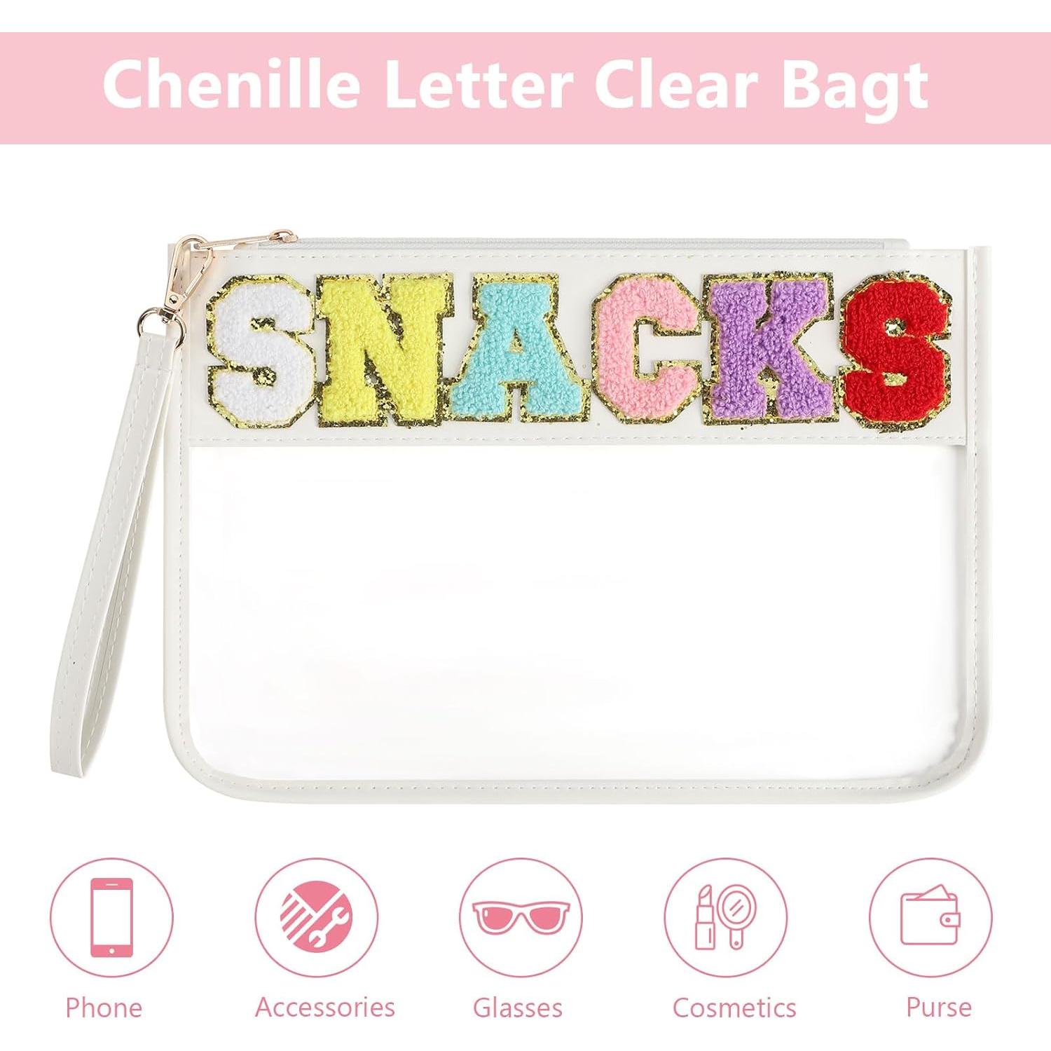 Bolsa de Snacks Transparente Narsikar 30.5x21.8cm con Chenille