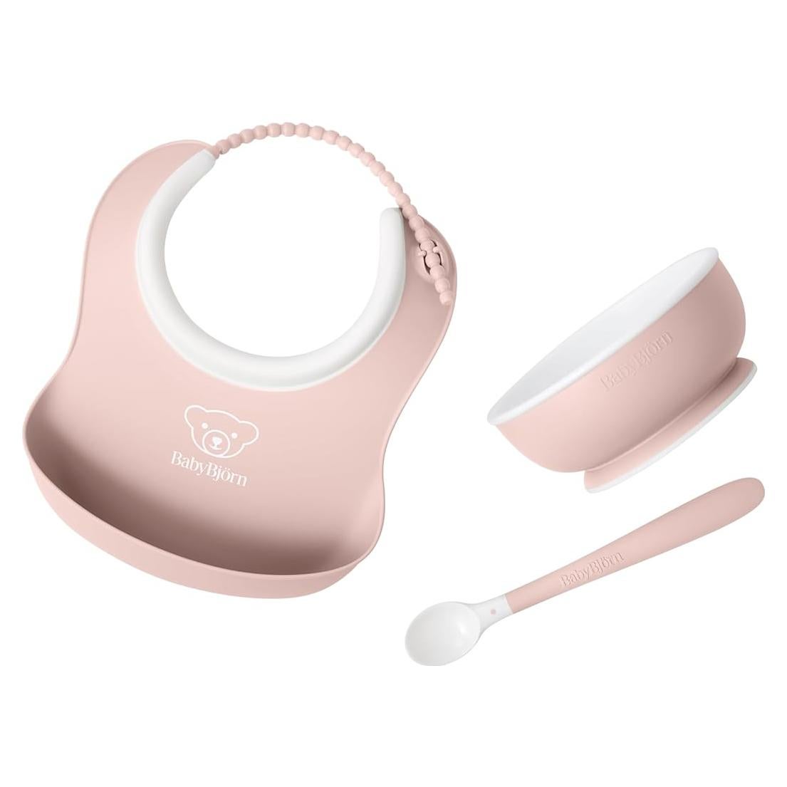 Juego de Alimentación BabyBjörn 3 Piezas Rosa Polvo Bebé