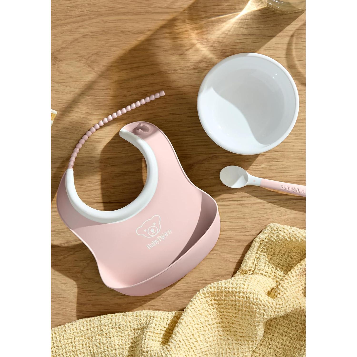 Juego de Alimentación BabyBjörn 3 Piezas Rosa Polvo Bebé