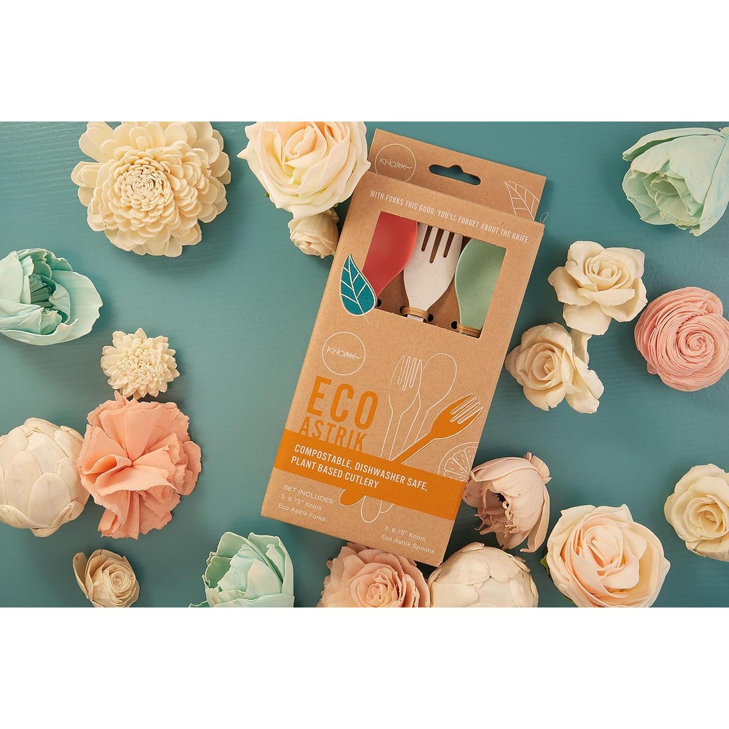 Set de Utensilios Reutilizables Knork Eco 6 Piezas Bambú