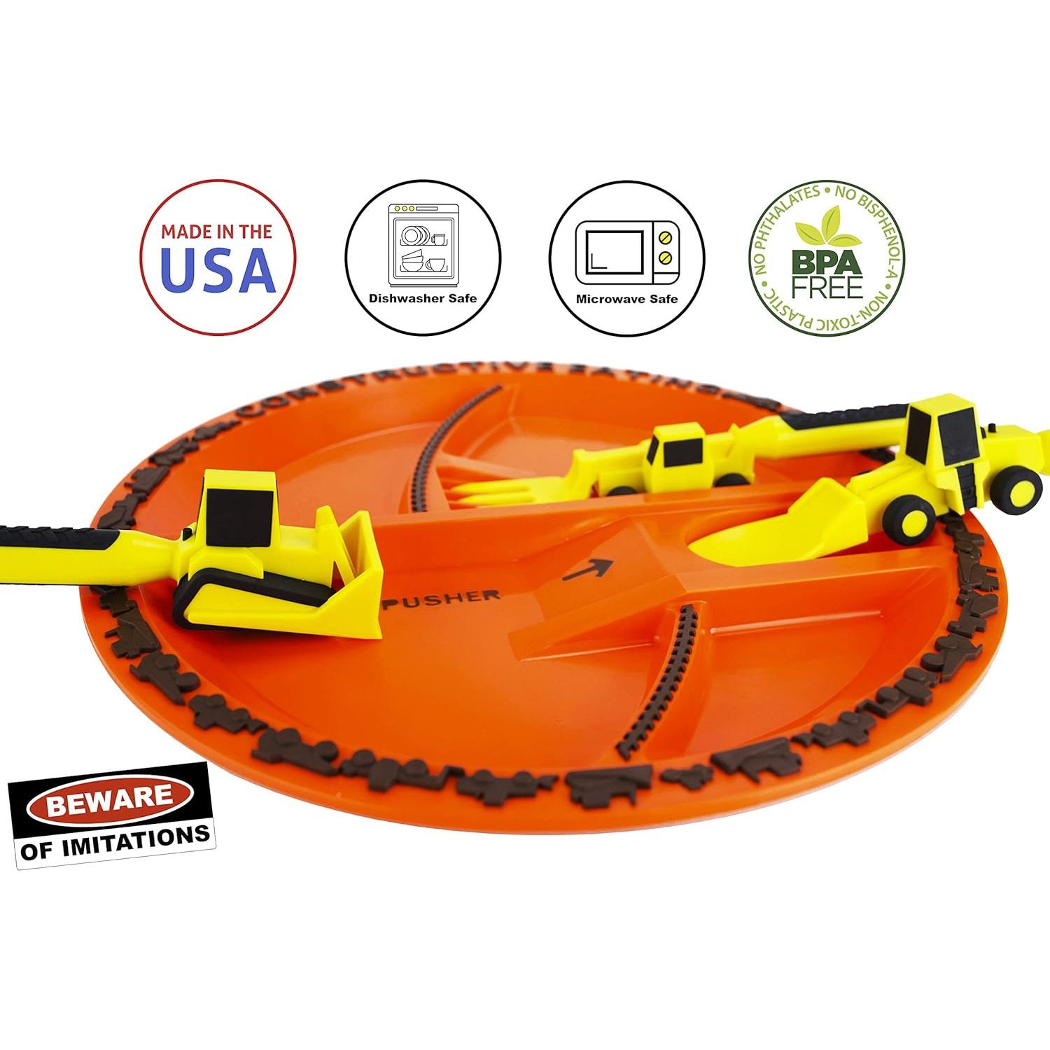 Juego de Vajilla para Niños Constructive Eating - Platos Divididos