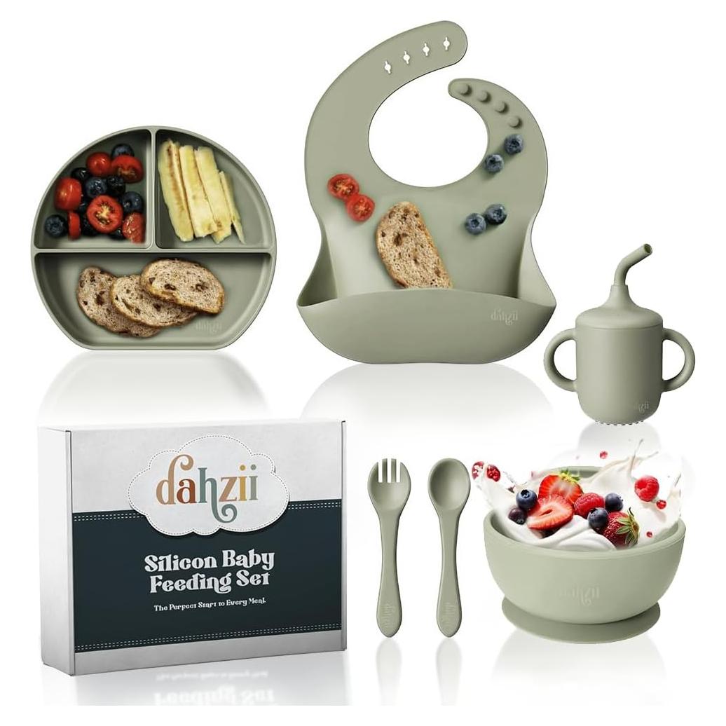 Juego de Alimentación para Bebés Dahzii 6 Piezas Antideslizante