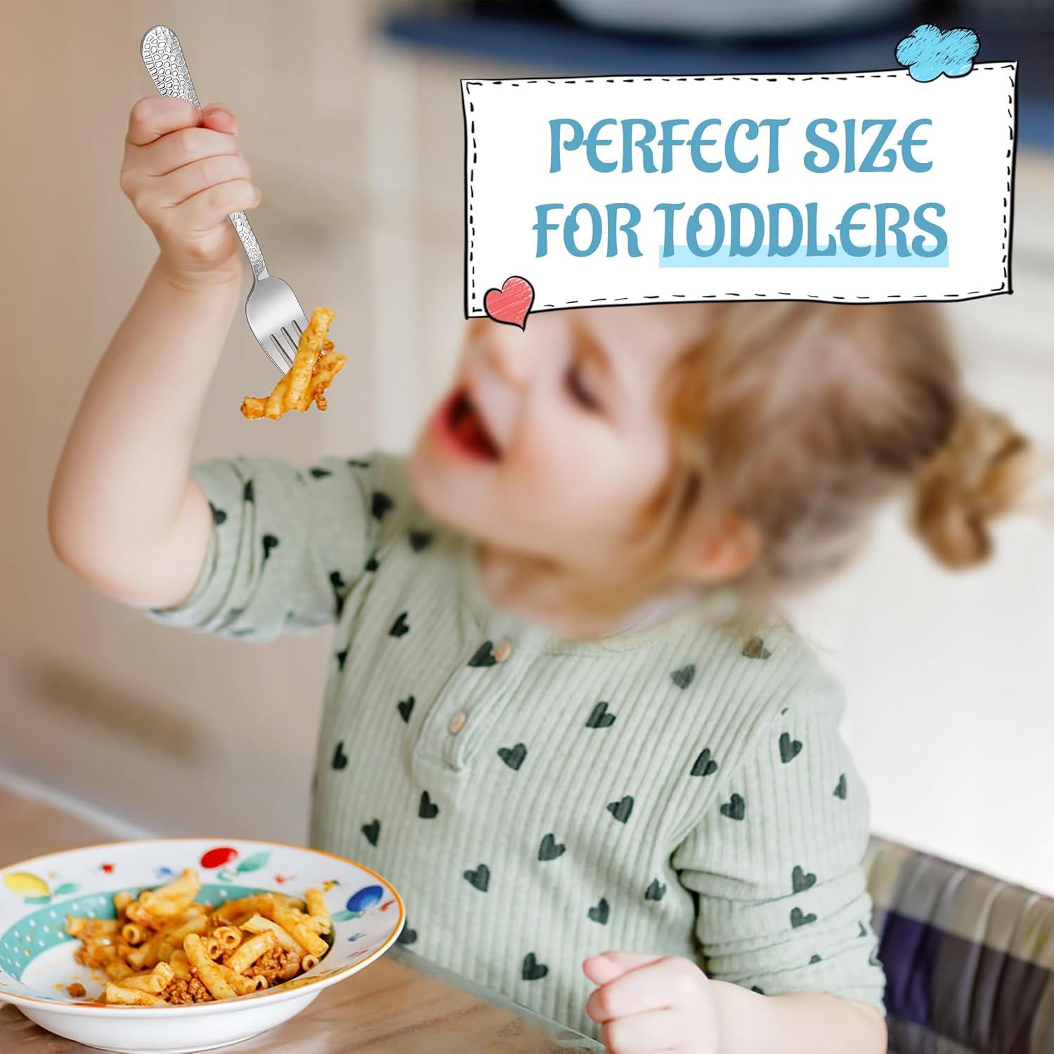 Utensilios de Acero Inoxidable E-far para Niños 12 Piezas