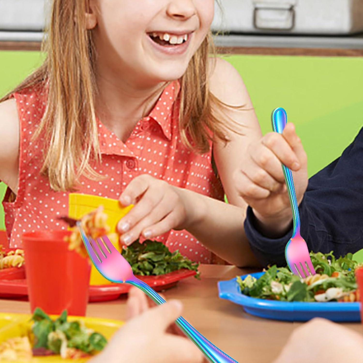 Set de Cubiertos para Niños LIANYU 6 Piezas Acero Inoxidable