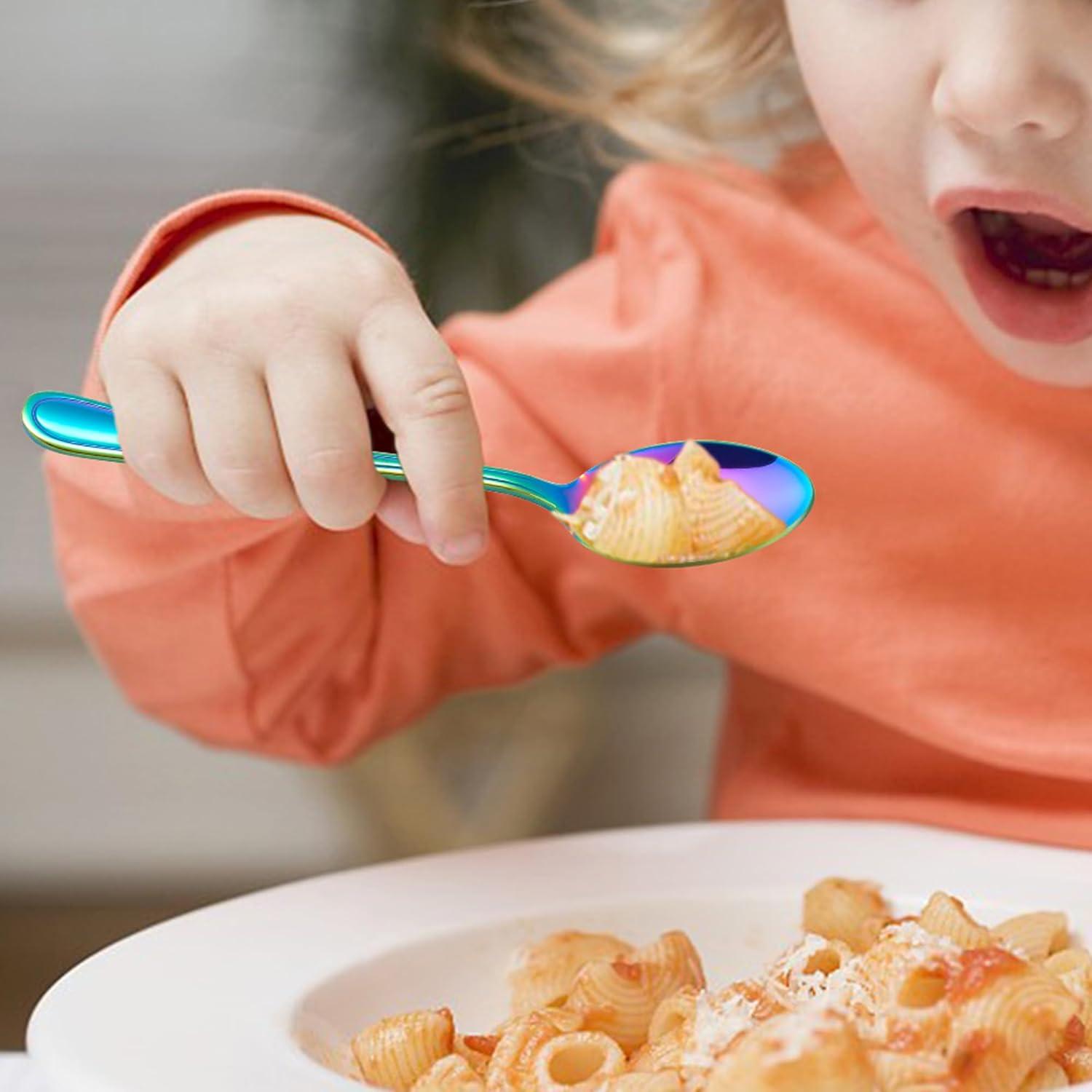 Set de Cubiertos para Niños LIANYU 6 Piezas Acero Inoxidable