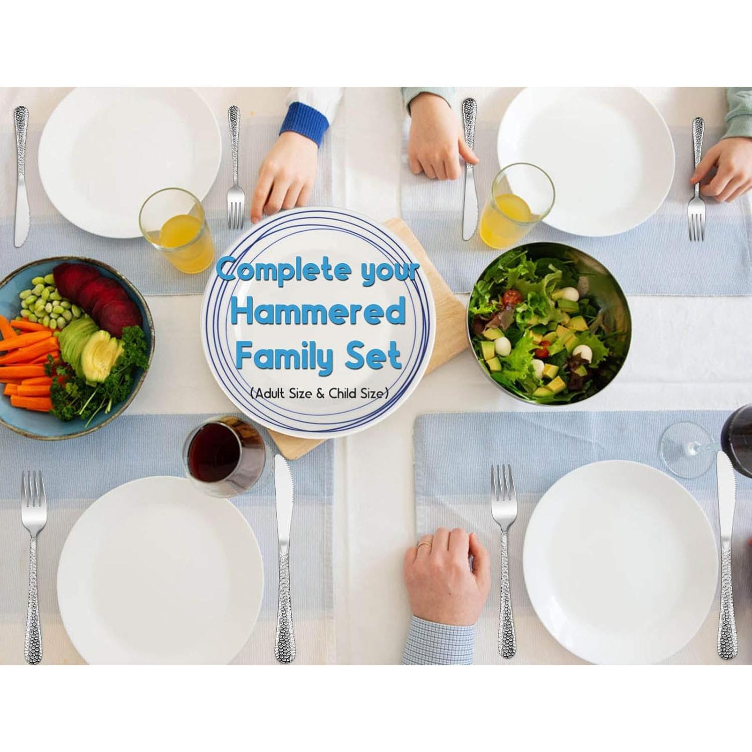 Set de Cubiertos de Acero Inoxidable E-far para Niños 12 Piezas