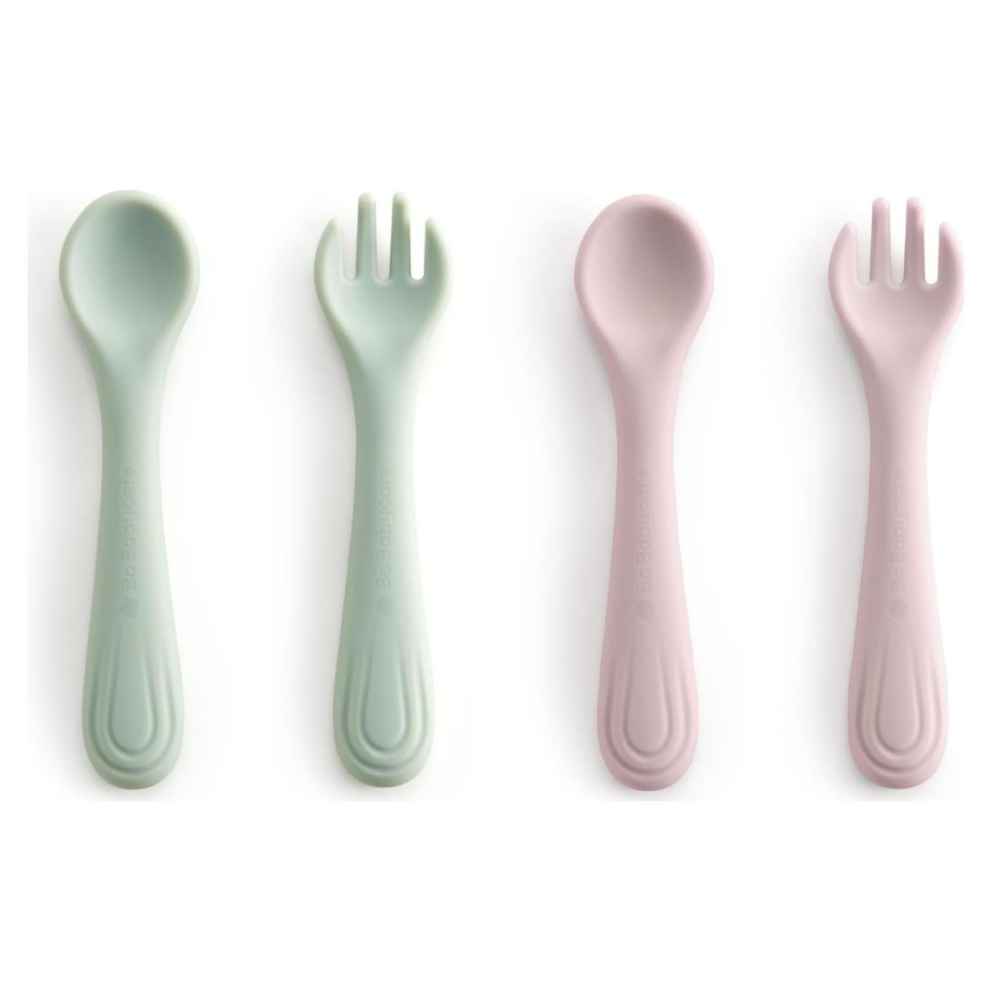 Juego de Cubiertos Portátil Bc Babycare 4 Piezas Silicona BPA Free