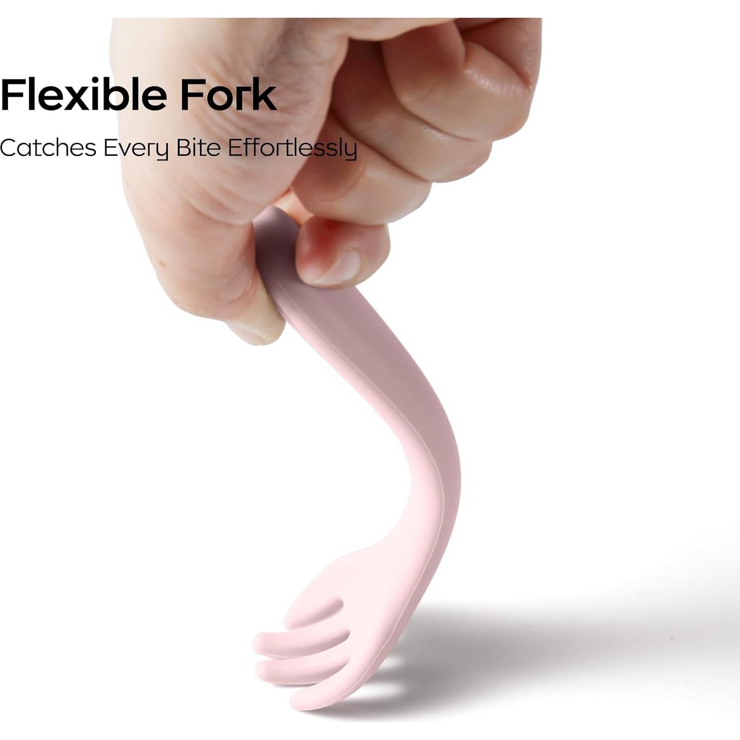 Juego de Cubiertos Portátil Bc Babycare 4 Piezas Silicona BPA Free