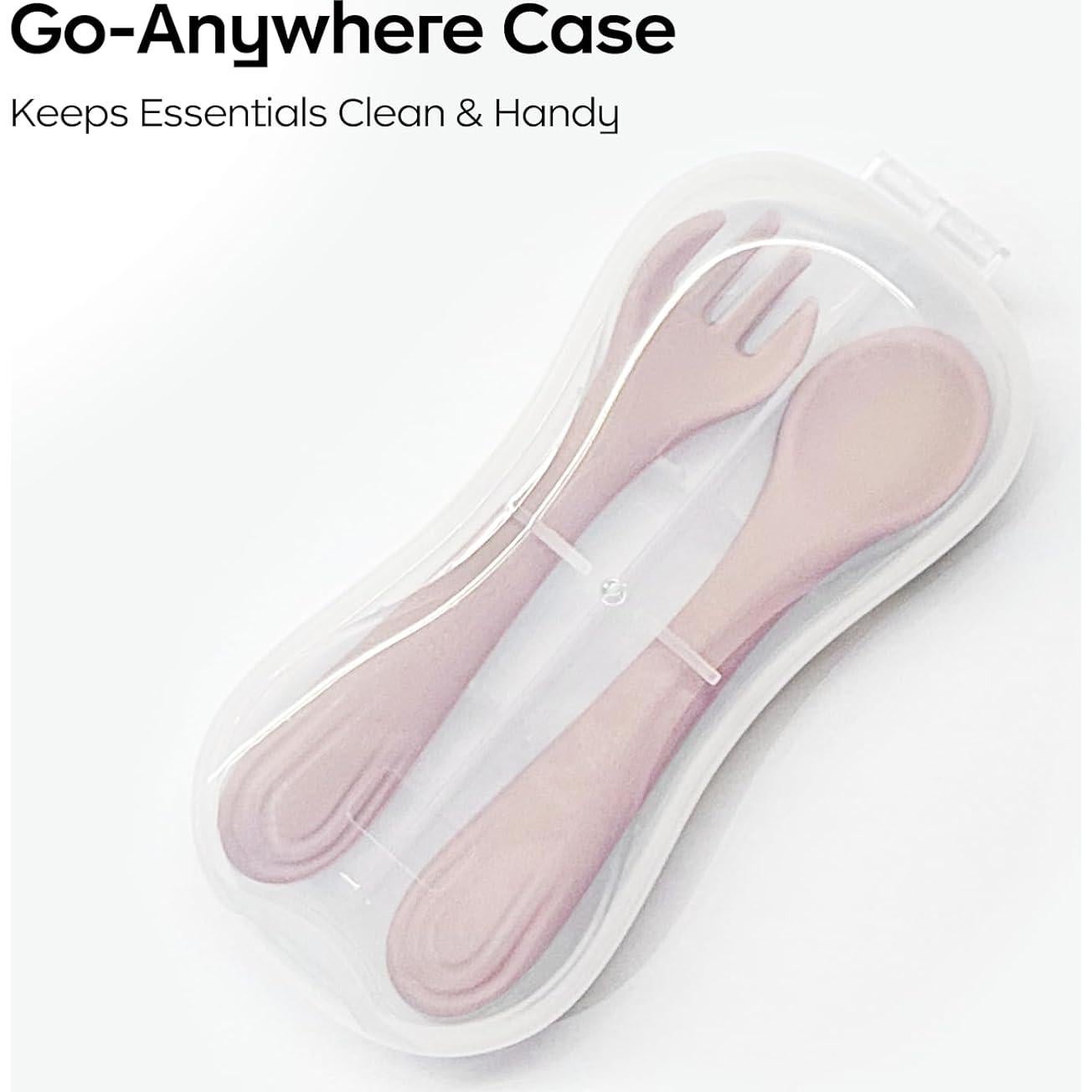 Juego de Cubiertos Portátil Bc Babycare 4 Piezas Silicona BPA Free