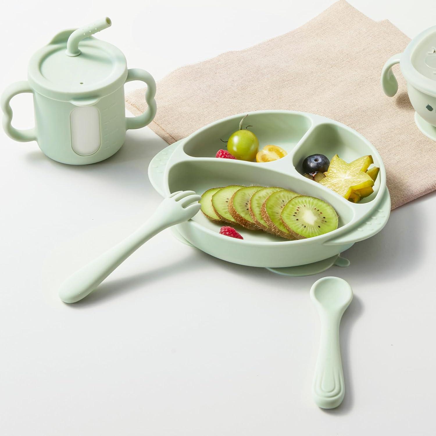 Juego de Cubiertos Portátil Bc Babycare 4 Piezas Silicona BPA Free