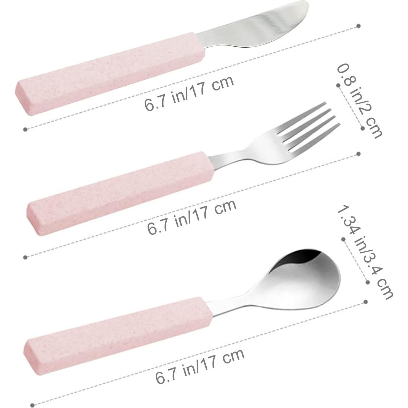 Set de Cubiertos Portátiles para Niños VANRA 3 Piezas Acero Inoxidable