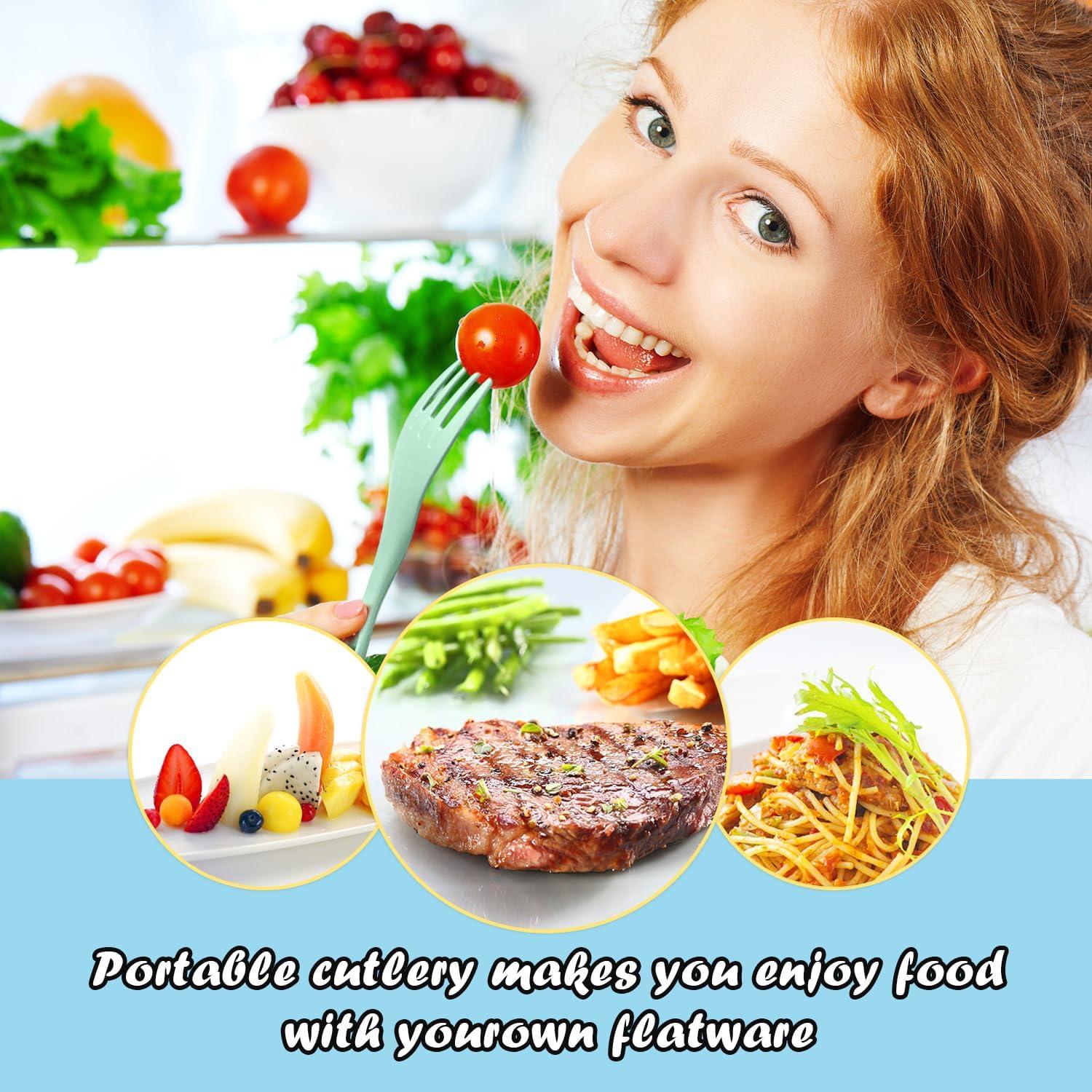 Juego de Utensilios de Plástico RayPard 60 Pcs para Niños