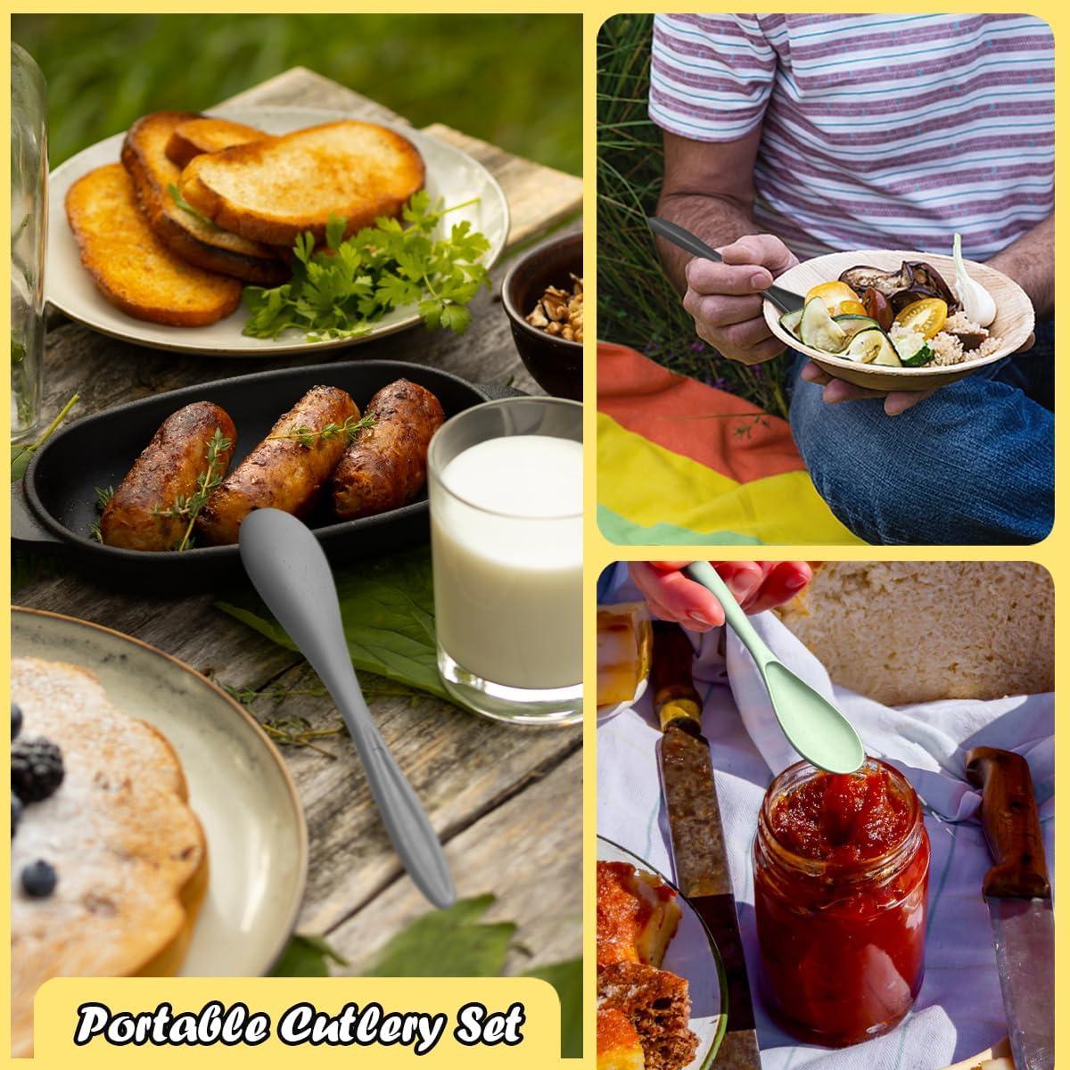 Juego de Utensilios de Plástico RayPard 60 Pcs para Niños