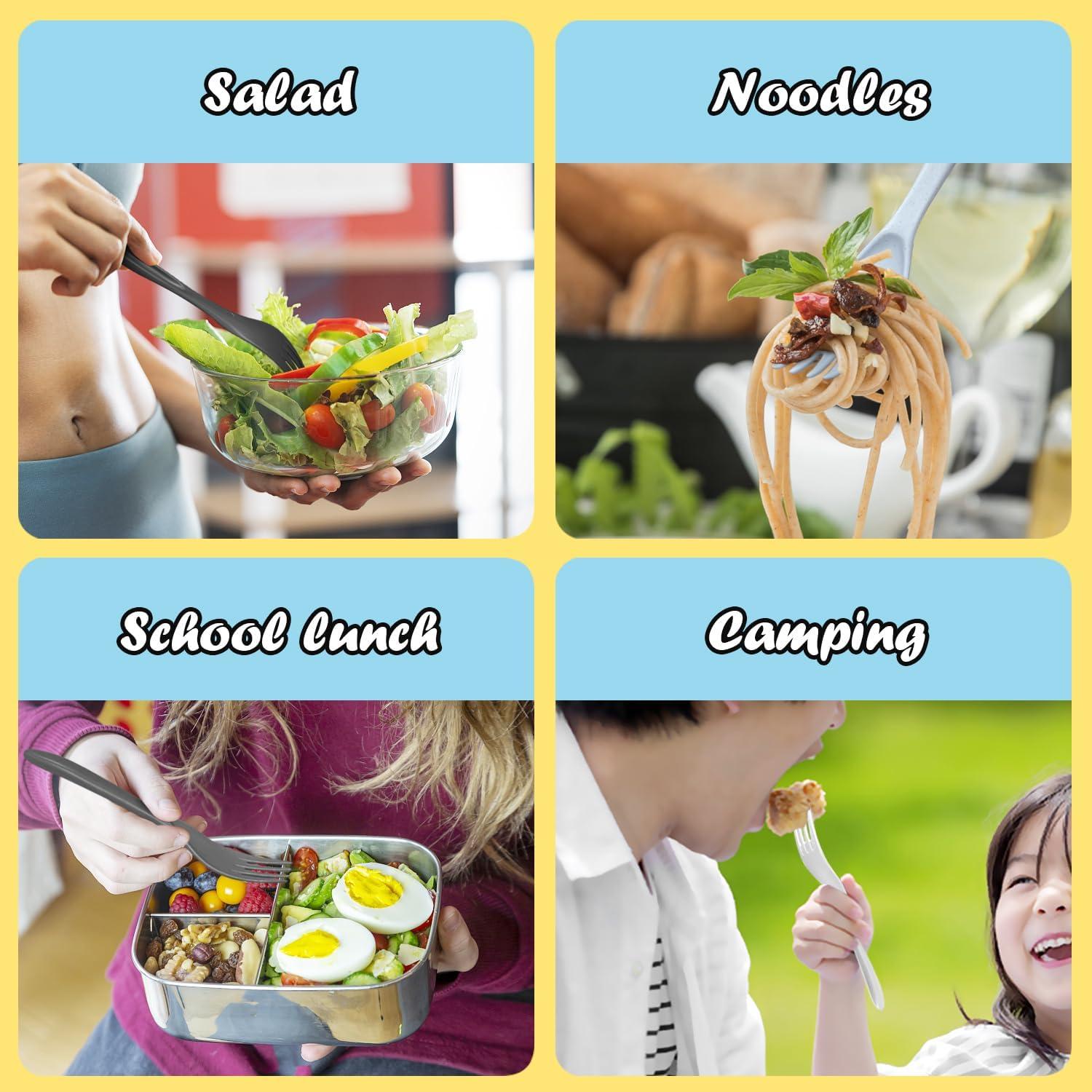 Juego de Utensilios de Plástico RayPard 60 Pcs para Niños