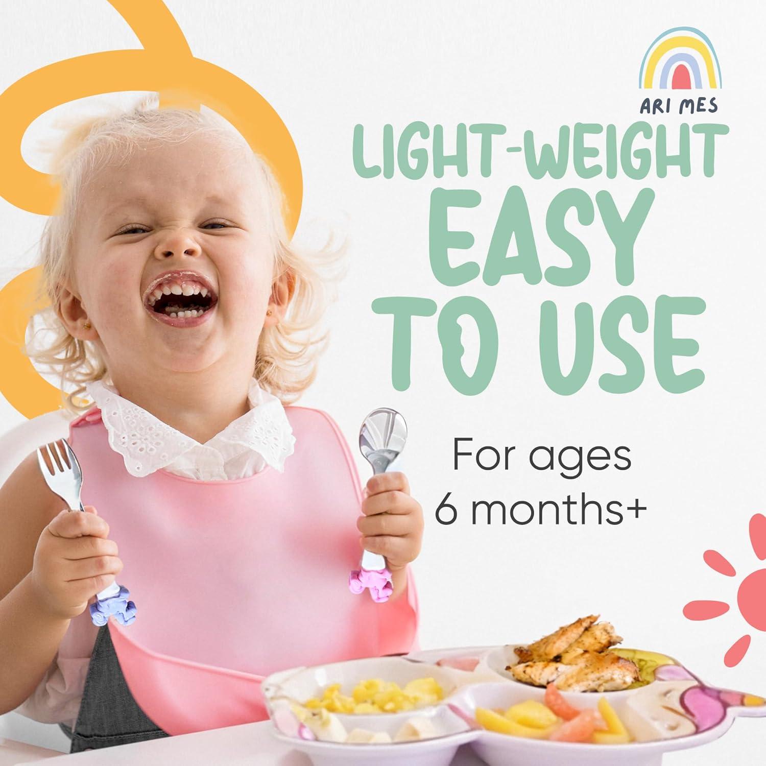 Set de Vajilla Infantil Unicornio ARI MES - Plato y Utensilios