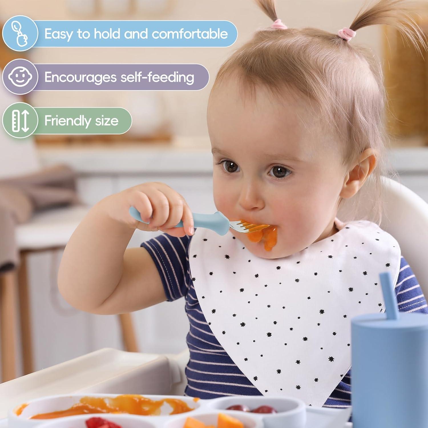 Juego de 6 Tenedores para Niños ITITT - Acero Inoxidable 18/8