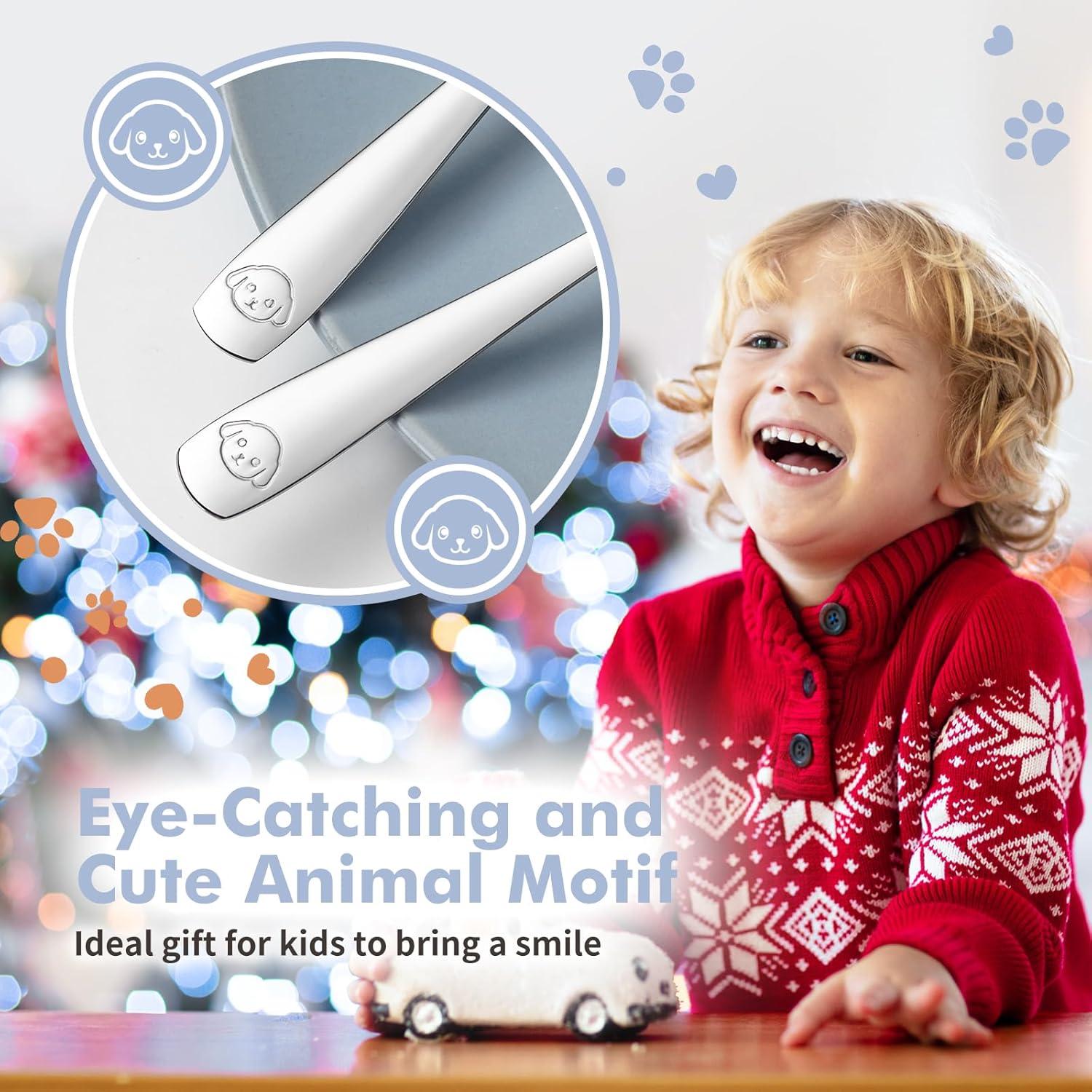 Juego de 12 Tenedores para Niños DRKIO de Acero Inoxidable