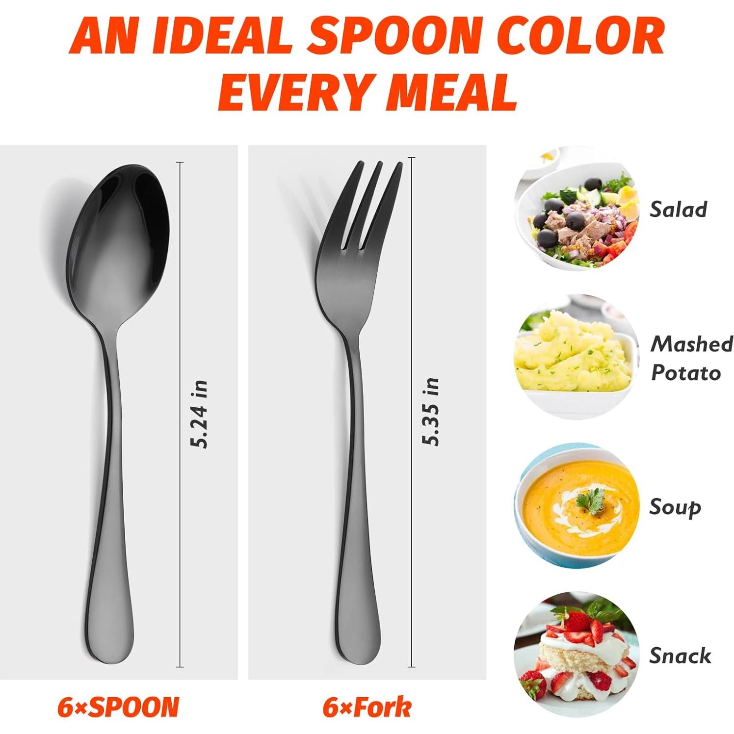 Juego de Cubiertos de Acero Inoxidable 12 Piezas Kitware