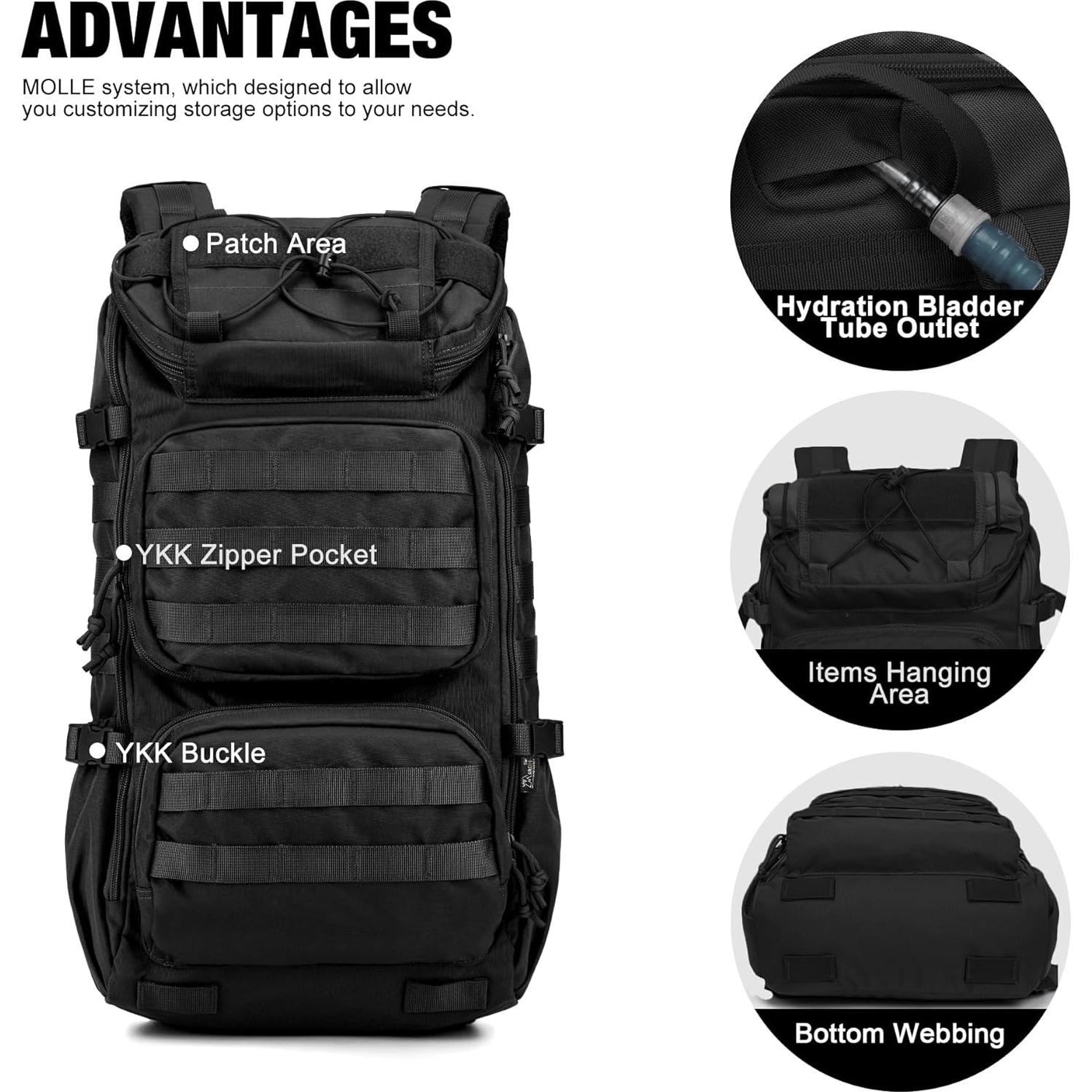 Mochila Táctica Mardingtop 28L para Senderismo y Camping