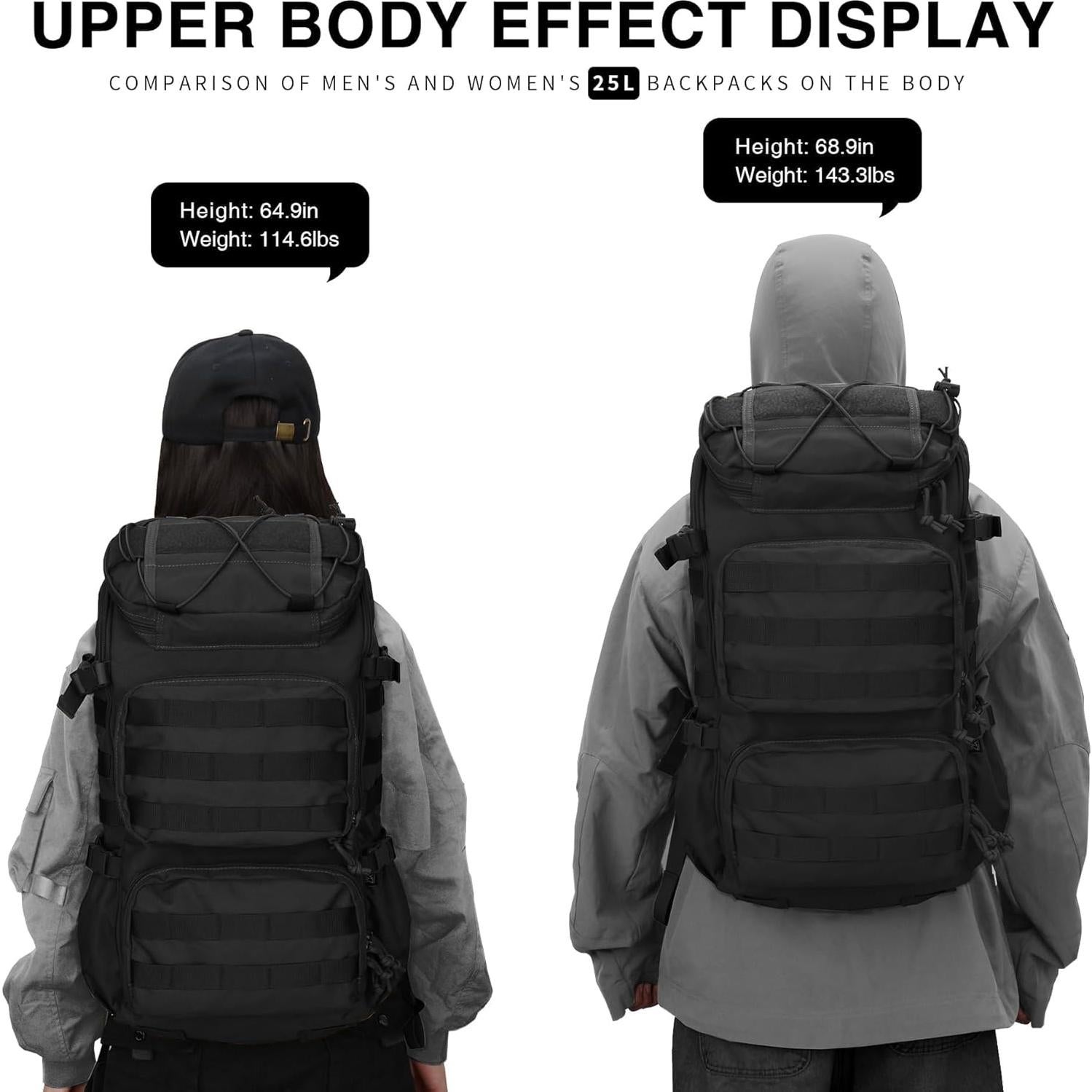 Mochila Táctica Mardingtop 28L para Senderismo y Camping