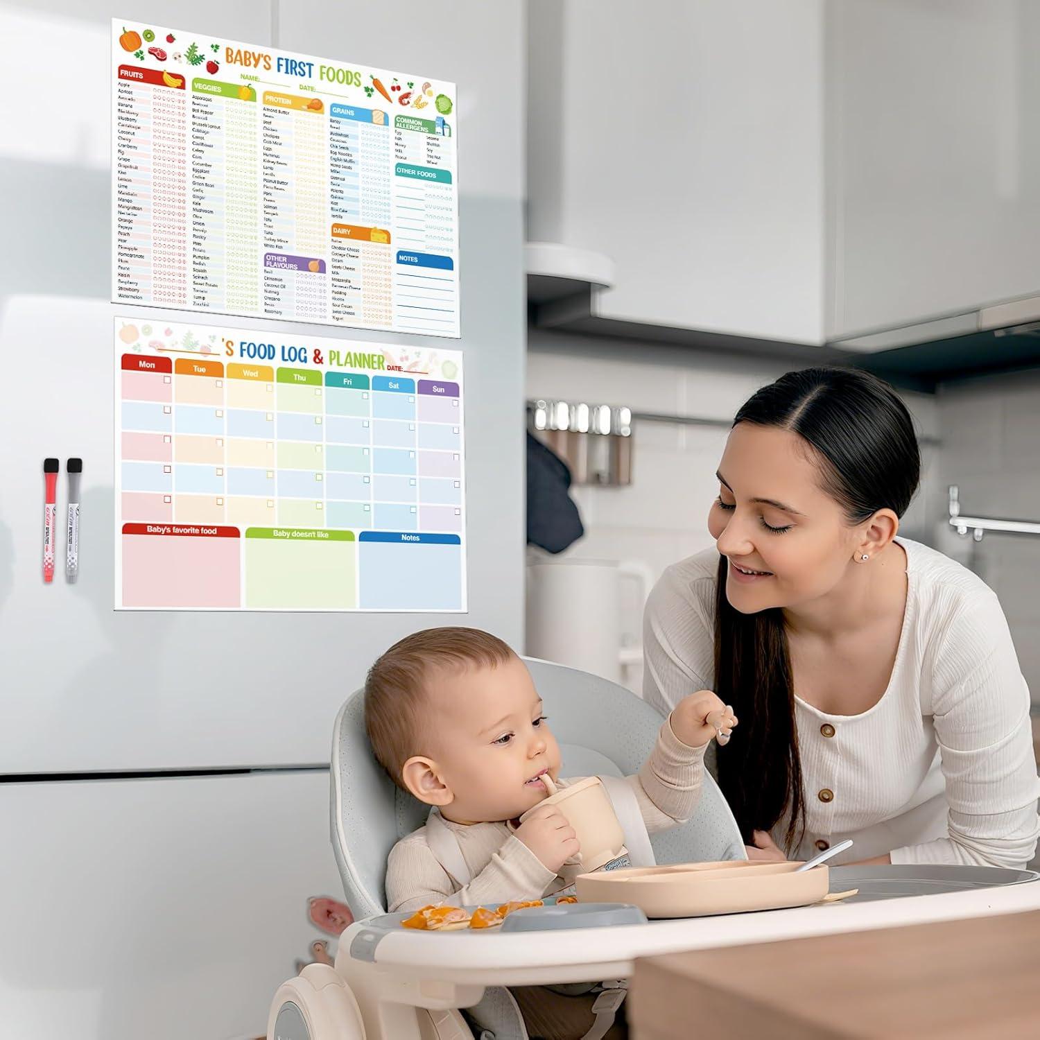 Lista Magnética de Primeros Alimentos para Bebés Thboxes 35x25 cm