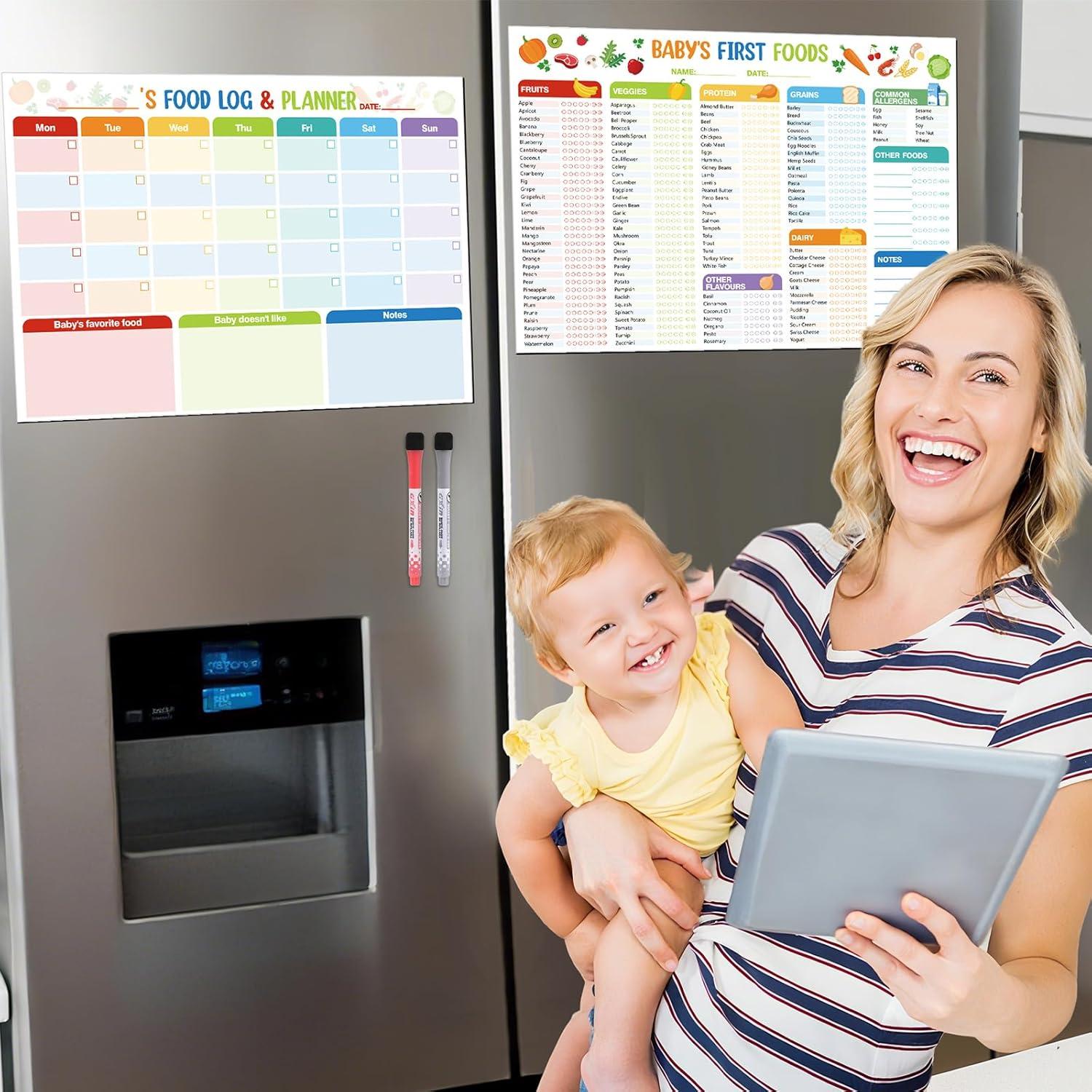 Lista Magnética de Primeros Alimentos para Bebés Thboxes 35x25 cm