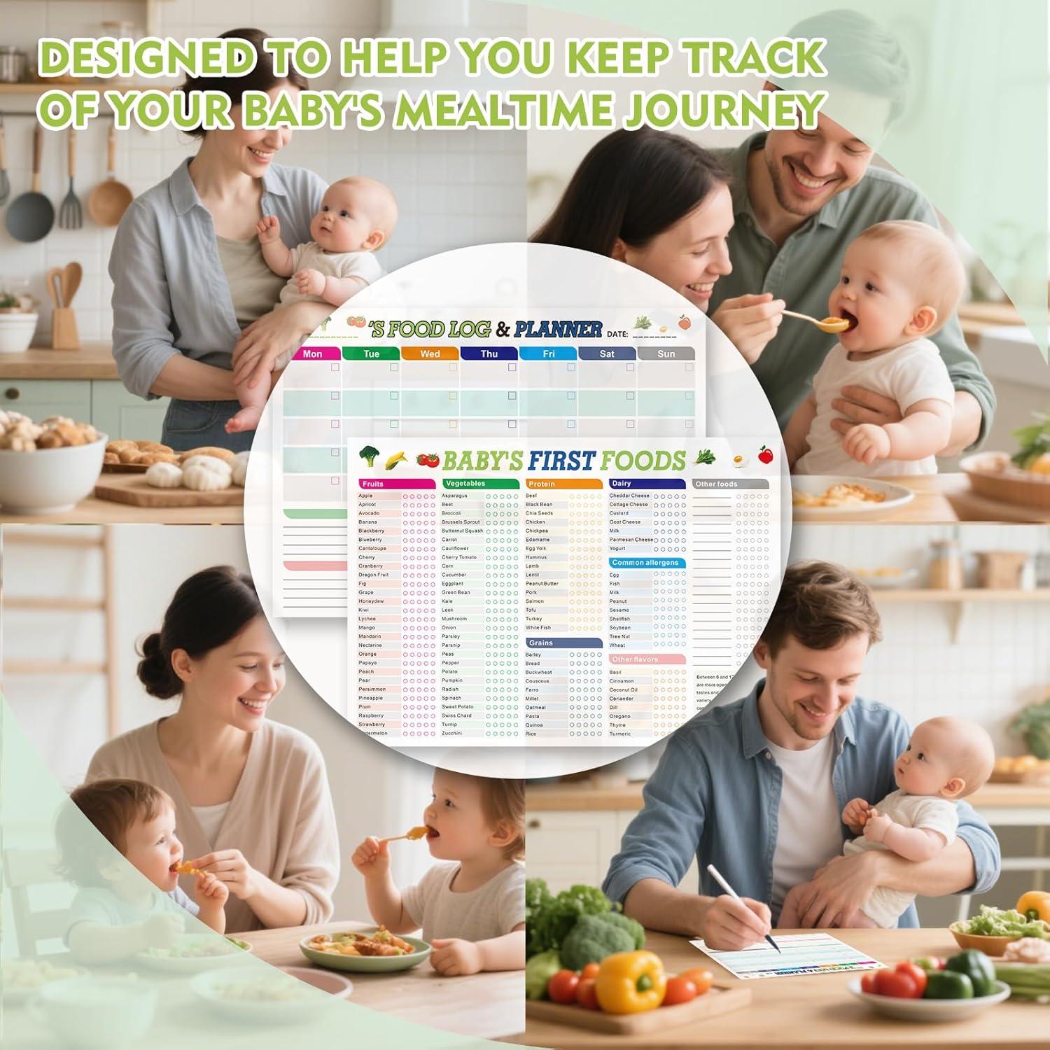 Conjunto de imanes para seguimiento de alimentos bebé famassiser 25.4x35.6cm