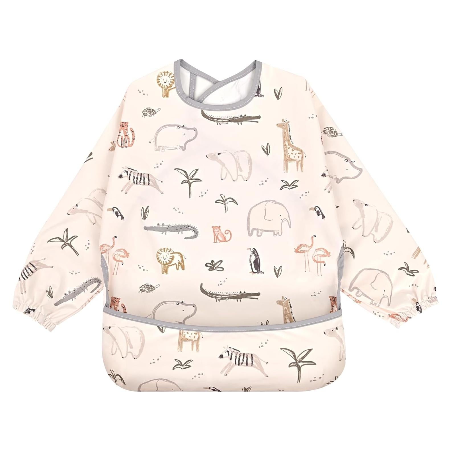 Babero Impermeable Little Dimsum con Mangas Largas para Bebés