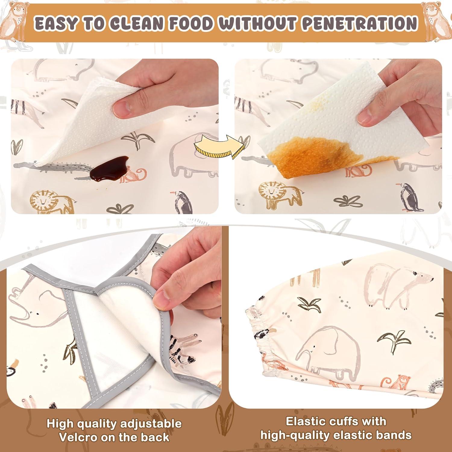 Babero Impermeable Little Dimsum con Mangas Largas para Bebés