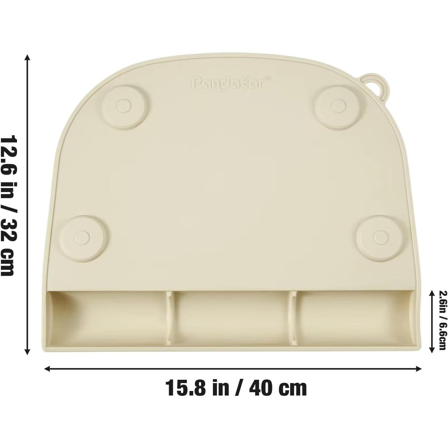 PandaEar 2 Tapetes de Silicona para Niños con Succión Rosa