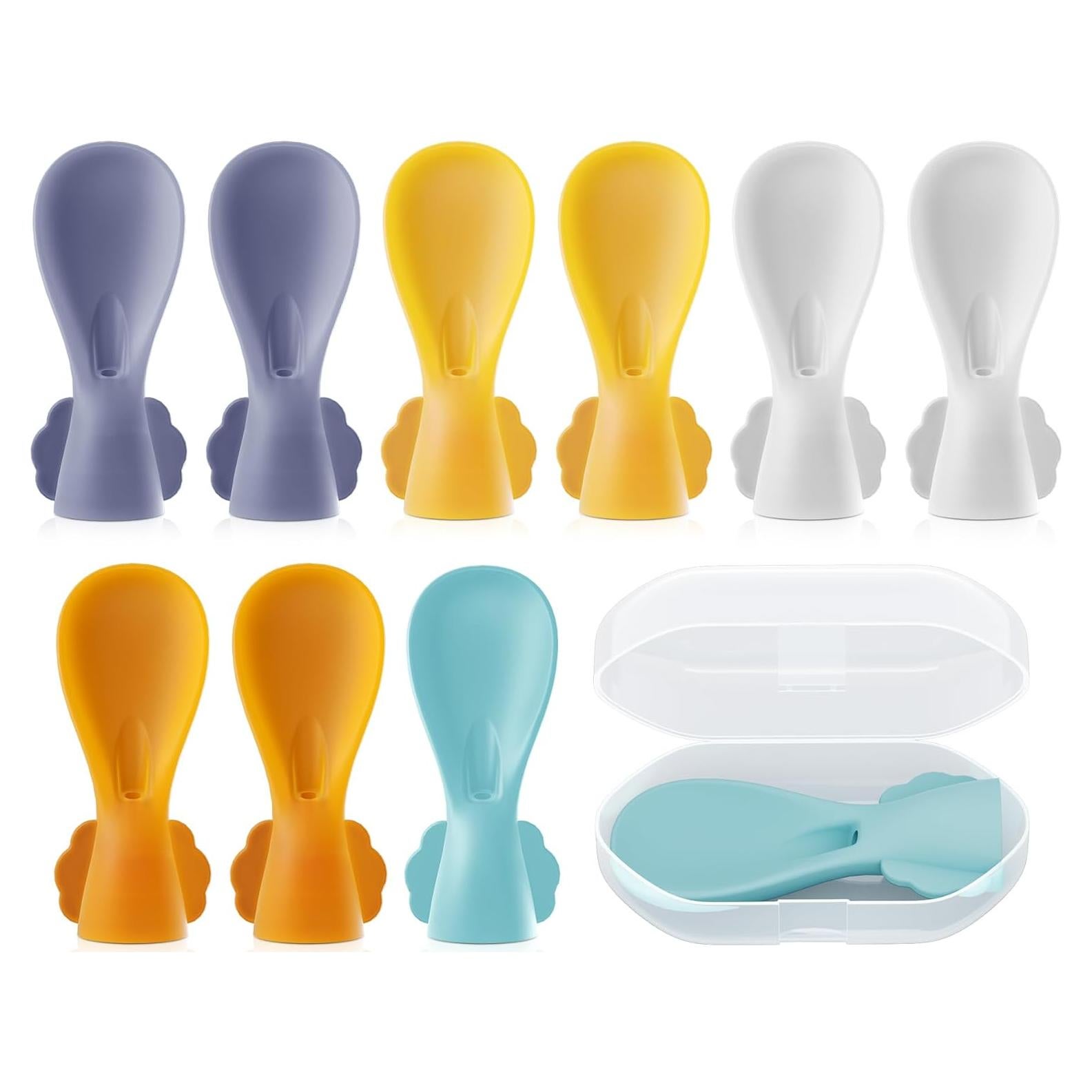 Cucharas de Silicona para Pouch de Comida Bebés MiniMunch - 10 Piezas