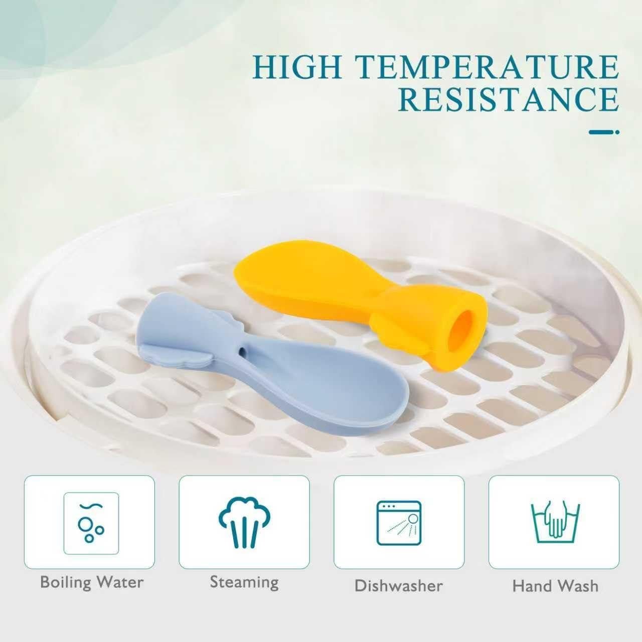 Cucharas de Silicona para Pouch de Comida Bebés MiniMunch - 10 Piezas