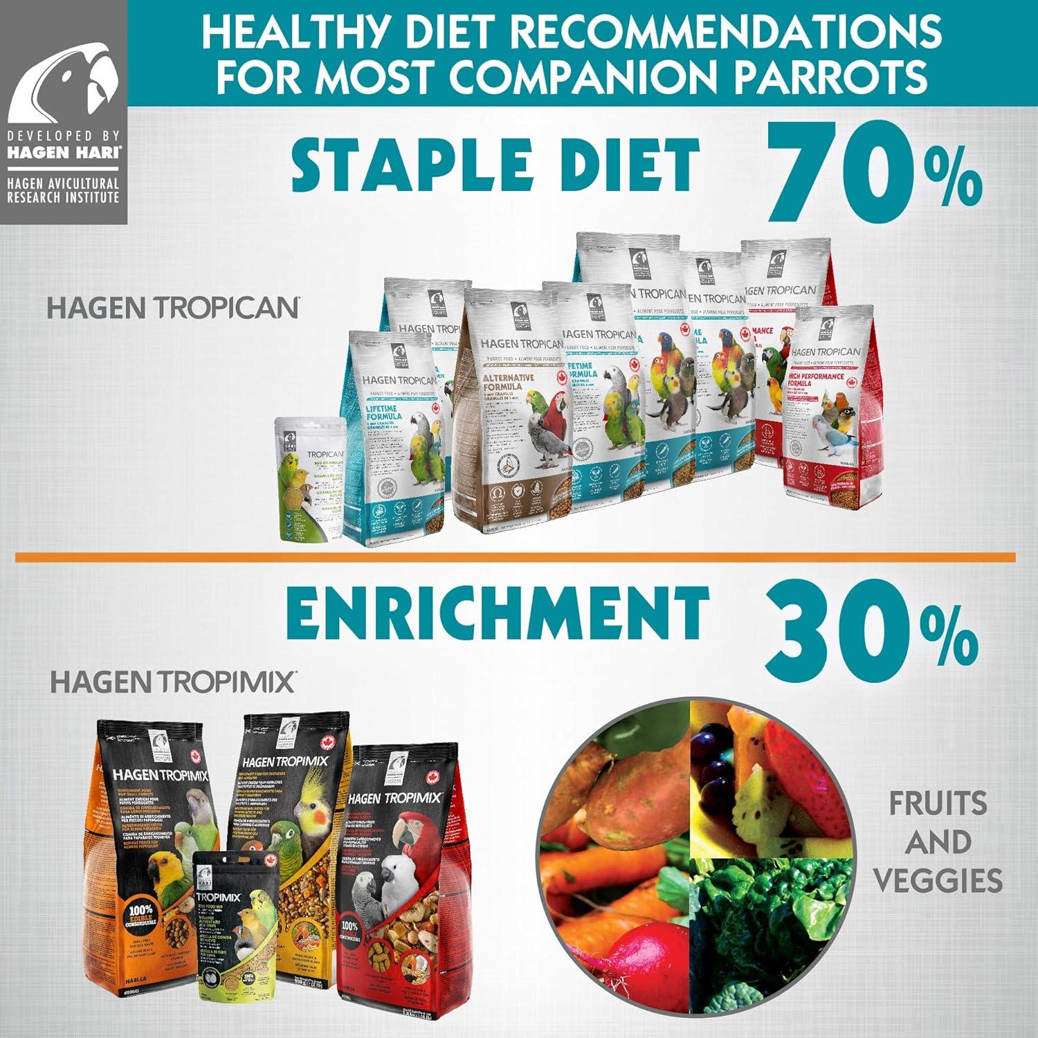 Alimento para Loros Bebés Tropican Hari Hagen 2 kg Nutrición Óptima