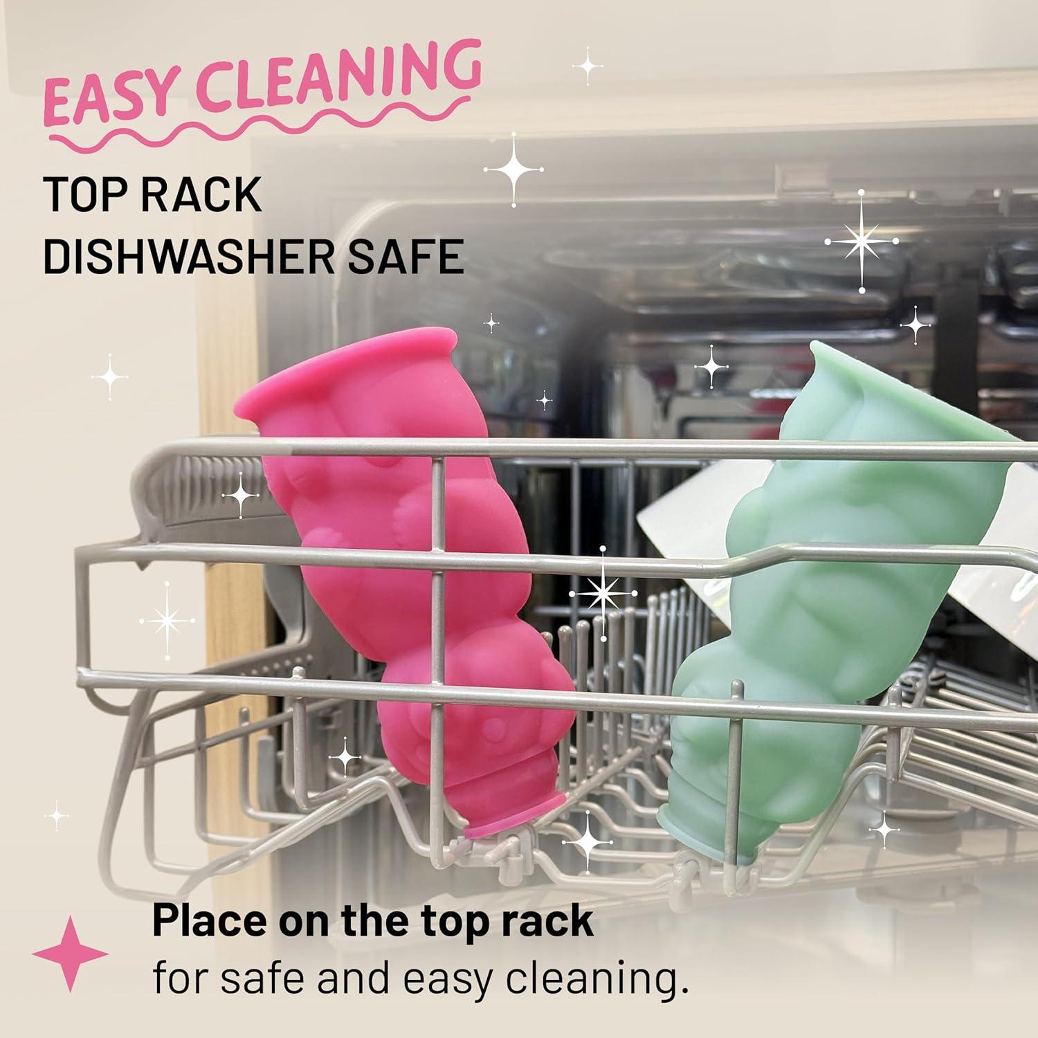 Taza de Paja Honey Bear Legendairy Milk Verde 8 oz Apta Lavavajillas