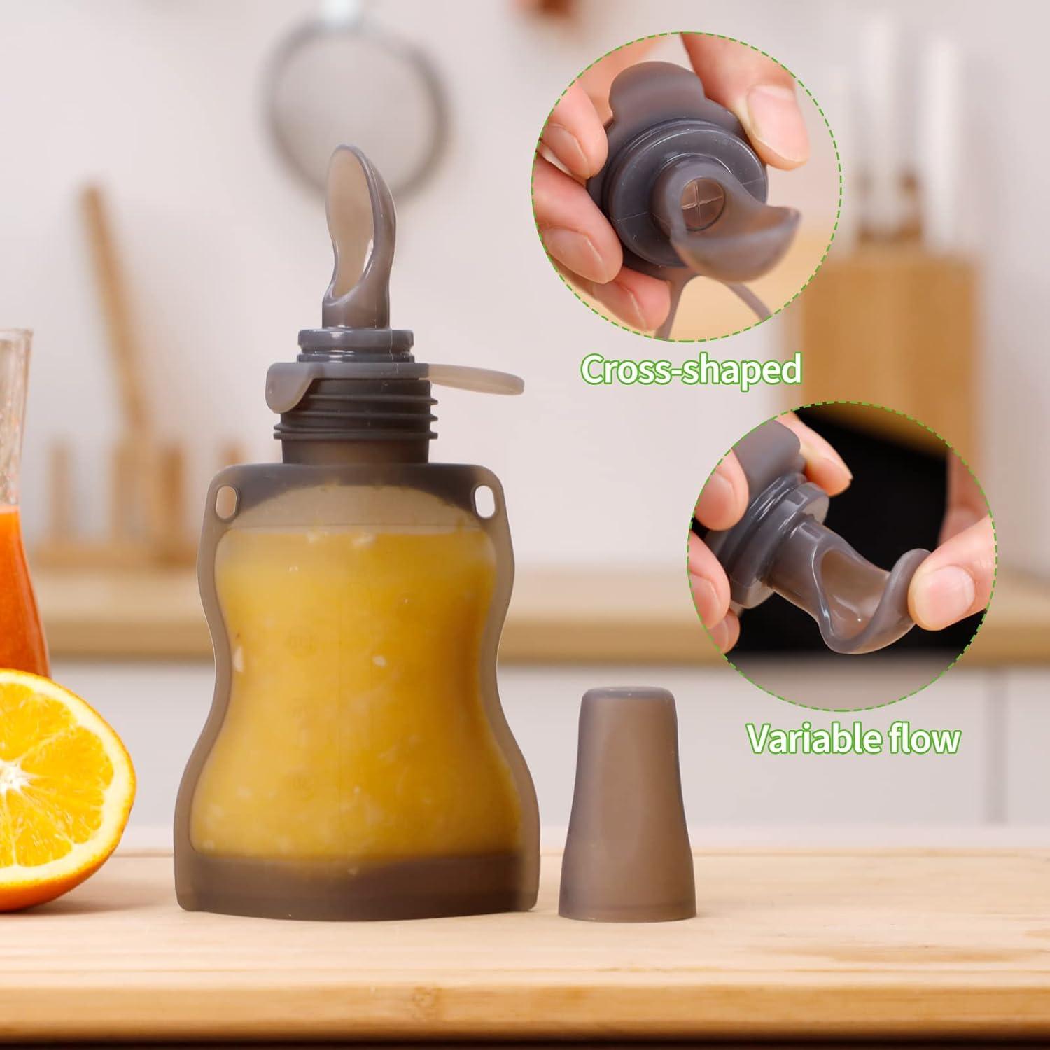 Cuchara de Silicona Haakaa para Bebés 130ml con Tapa Antipolvo