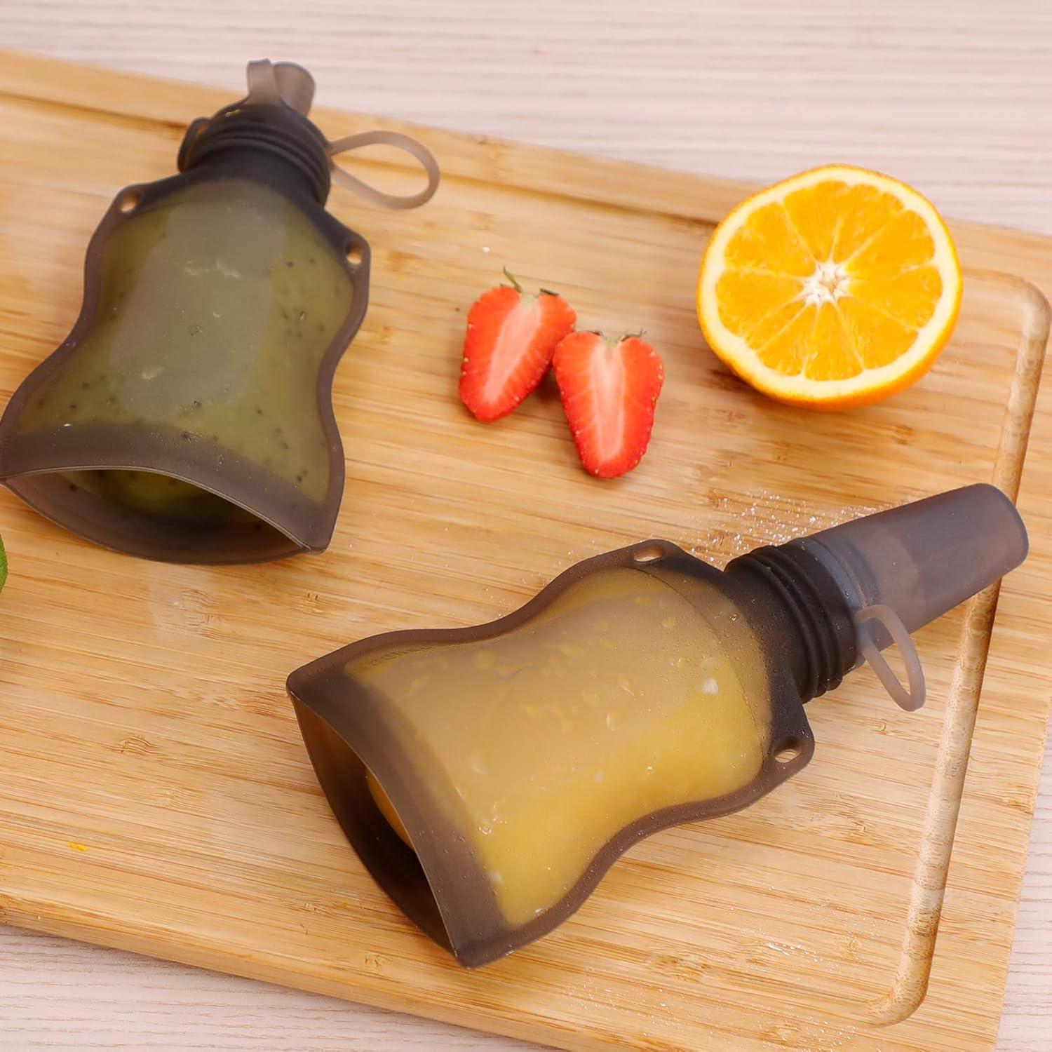 Cuchara de Silicona Haakaa para Bebés 130ml con Tapa Antipolvo