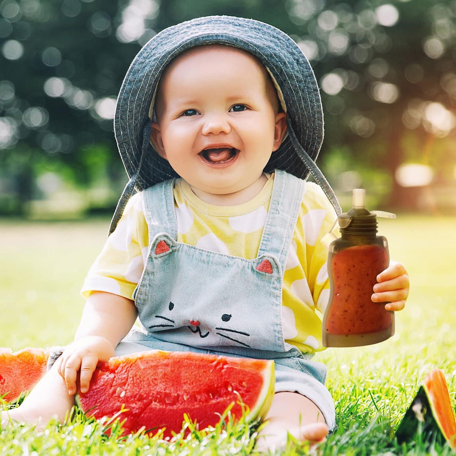 Cuchara de Silicona Haakaa para Bebés 130ml con Tapa Antipolvo