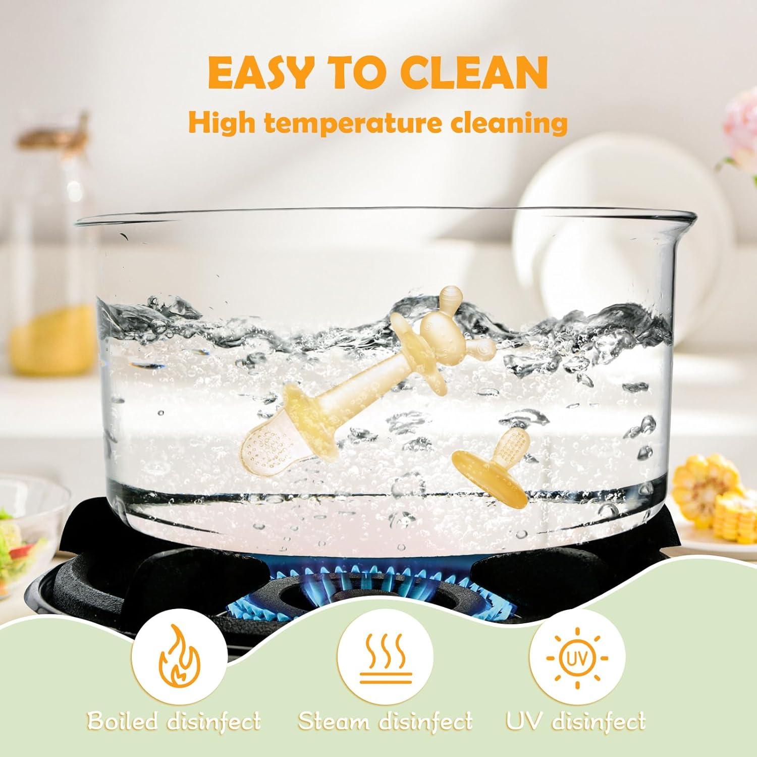 Mordedores de Silicona Anboor 4 en 1 para Bebés - Alivio de Dentición