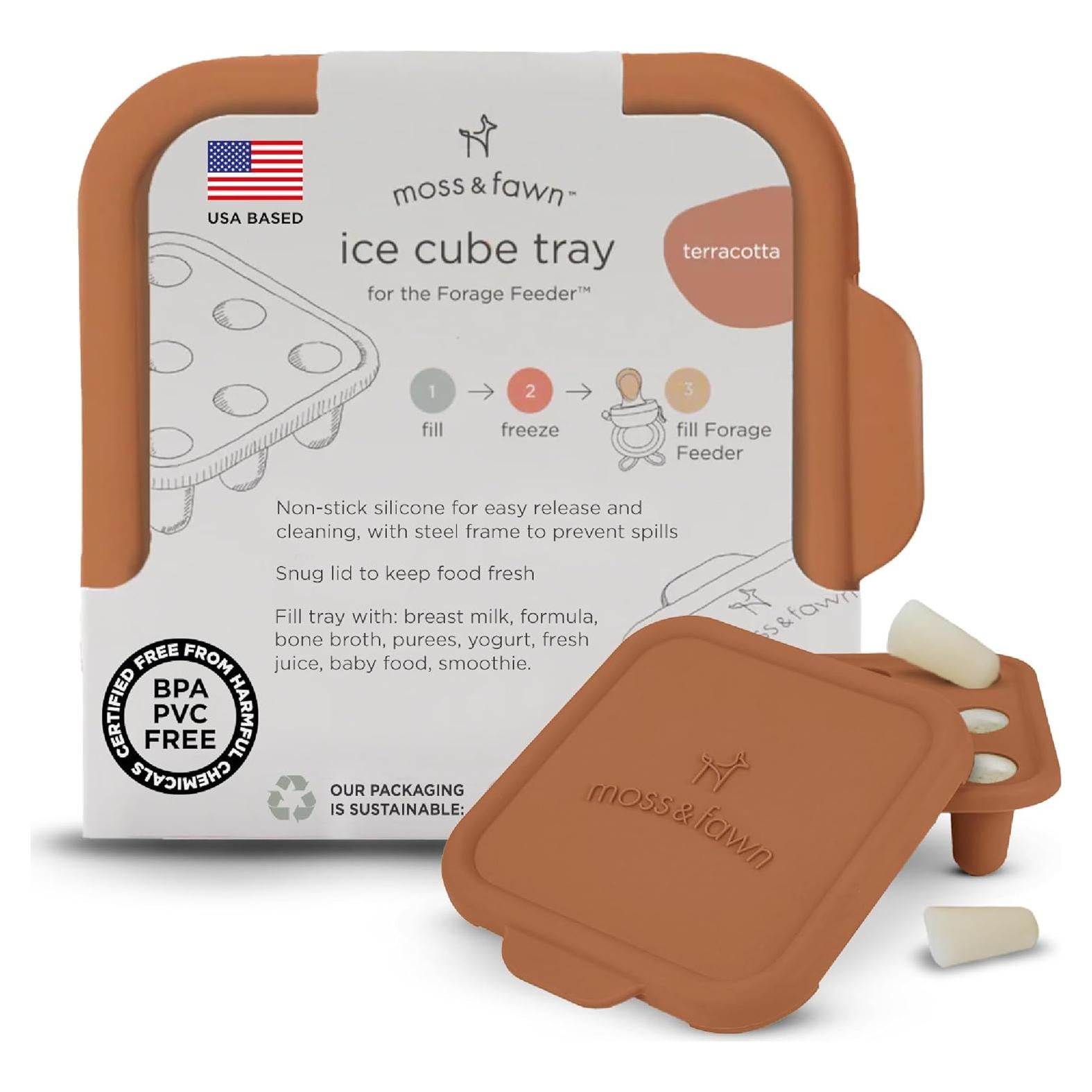 Bandeja de Hielo Moss and Fawn - Silicona para Bebés 12.9 cm