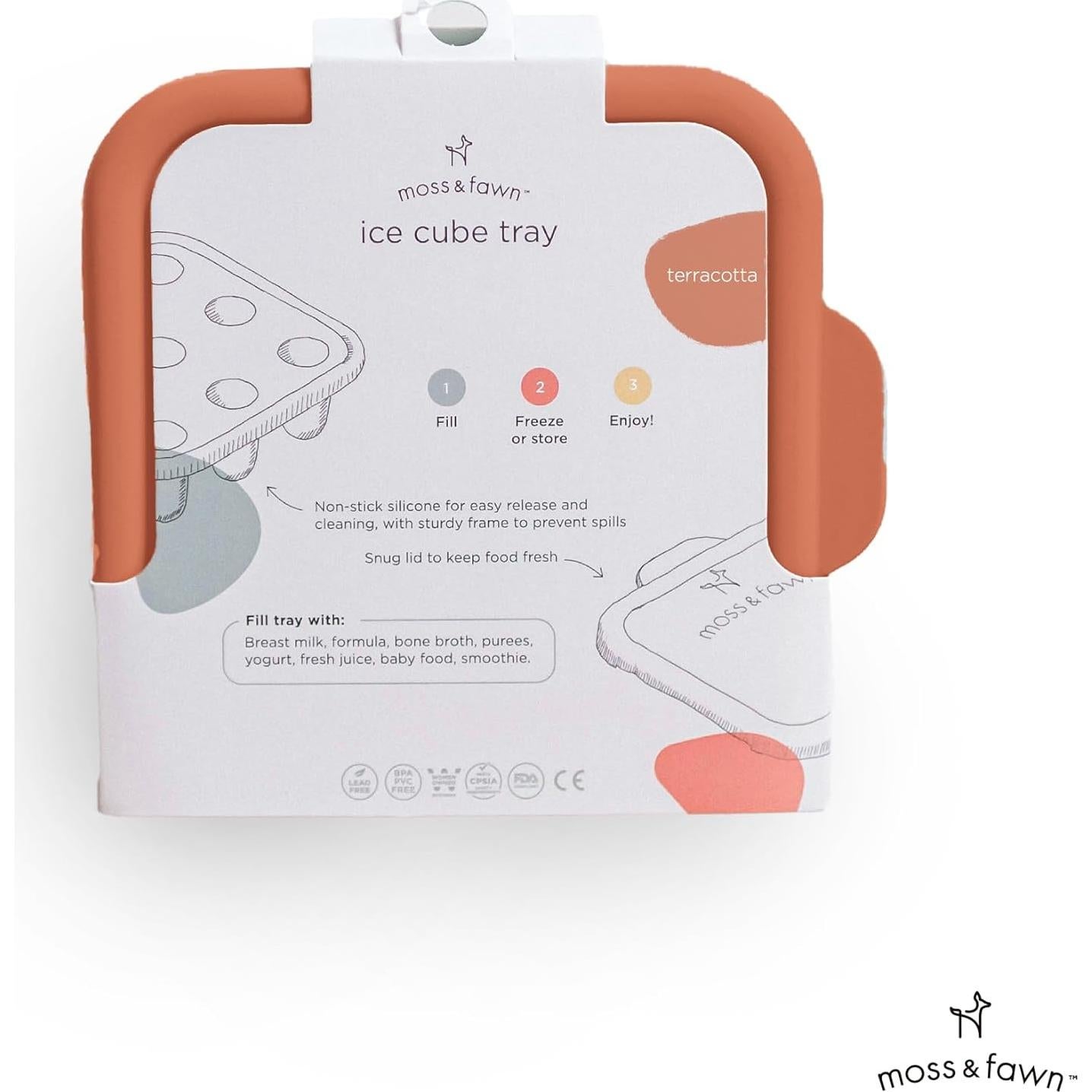 Bandeja de Hielo Moss and Fawn - Silicona para Bebés 12.9 cm