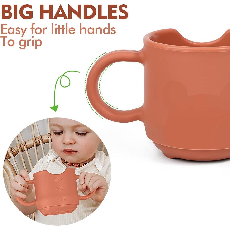 Combo Alimentador de Frutas y Taza Silicona Haakaa para Bebés