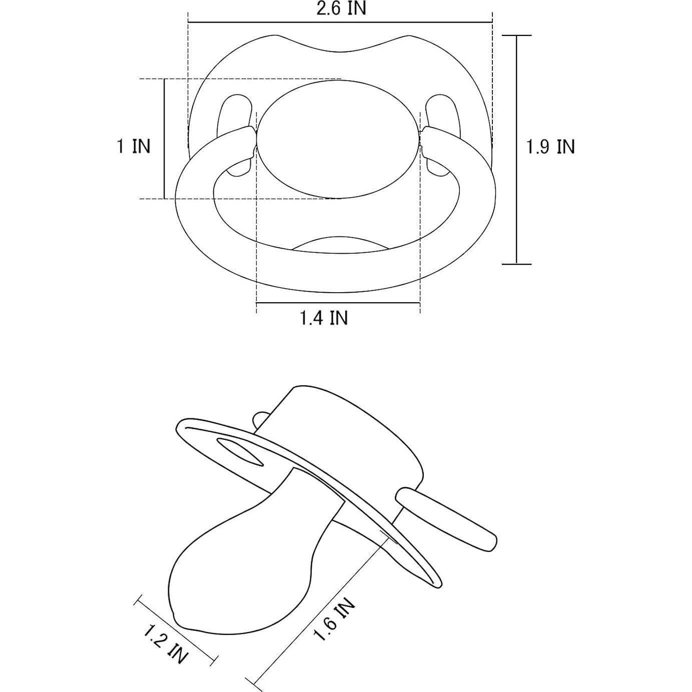 Chupete Grande LittleForBig Bigshield Generación II - 3 Piezas